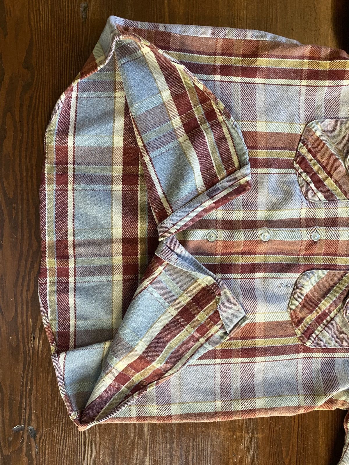 Oshkosh Vintage 80’s Oshkosh Plaid Long Sleeve Button Up Size US L / EU 52-54 / 3 - 10 Thumbnail