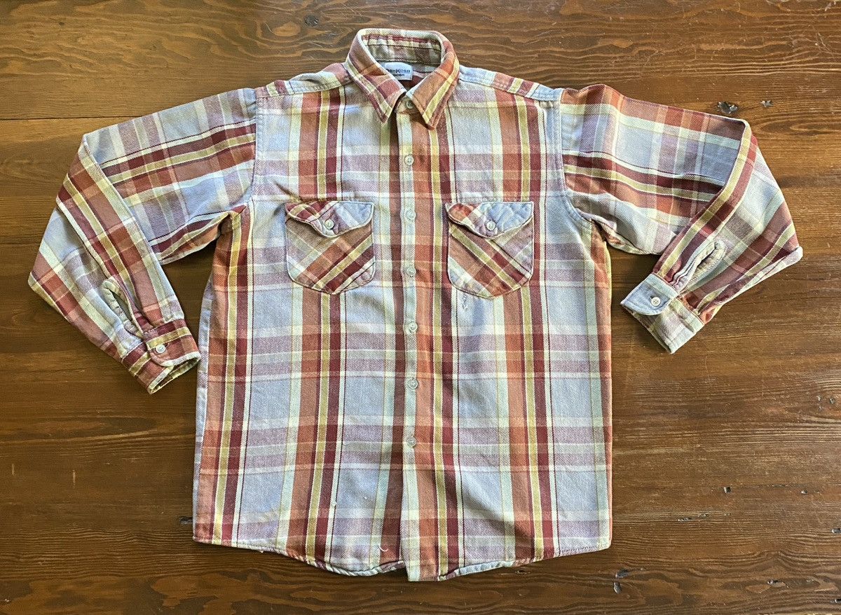 Oshkosh Vintage 80’s Oshkosh Plaid Long Sleeve Button Up Size US L / EU 52-54 / 3 - 2 Thumbnail