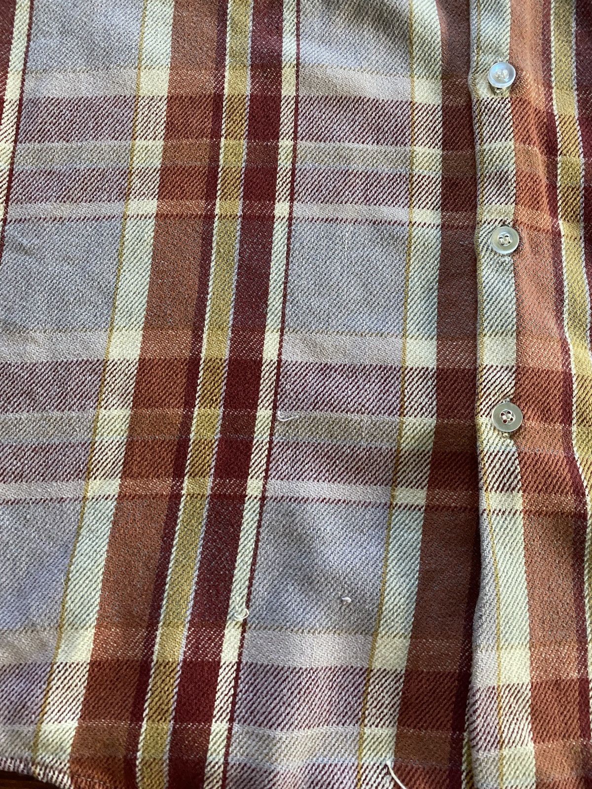 Oshkosh Vintage 80’s Oshkosh Plaid Long Sleeve Button Up Size US L / EU 52-54 / 3 - 3 Thumbnail