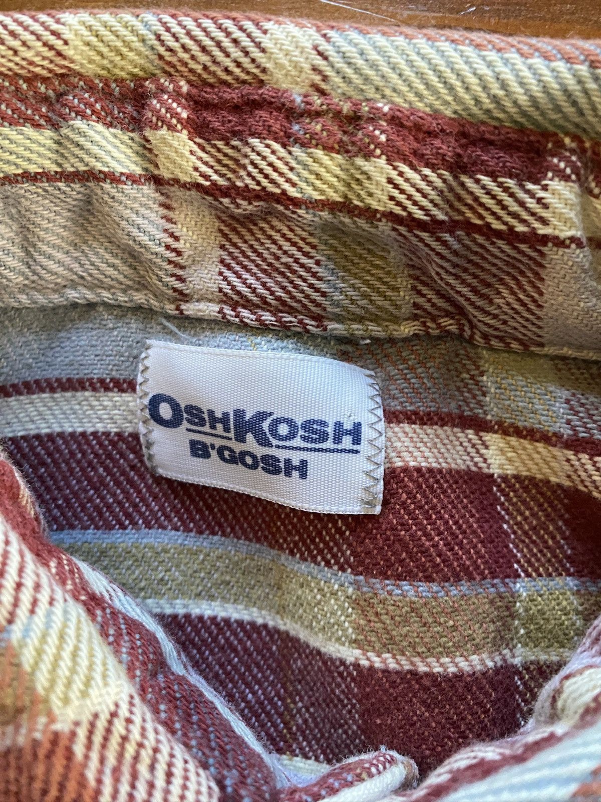 Oshkosh Vintage 80’s Oshkosh Plaid Long Sleeve Button Up Size US L / EU 52-54 / 3 - 5 Thumbnail