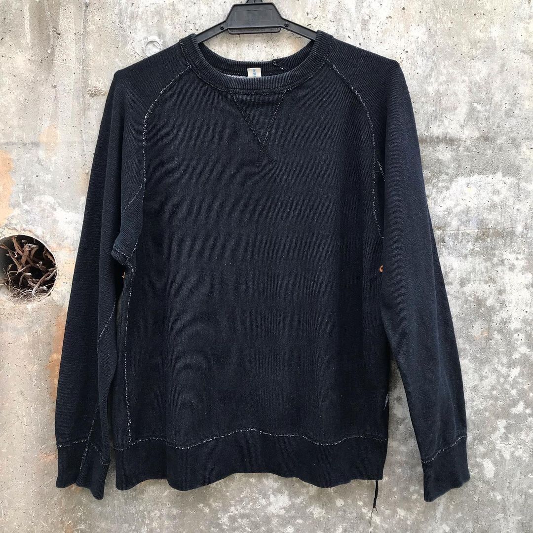 Japanese Brand Pure Blue Japan Dyed Indigo Sweatshirt Size US L / EU 52-54 / 3 - 10 Preview
