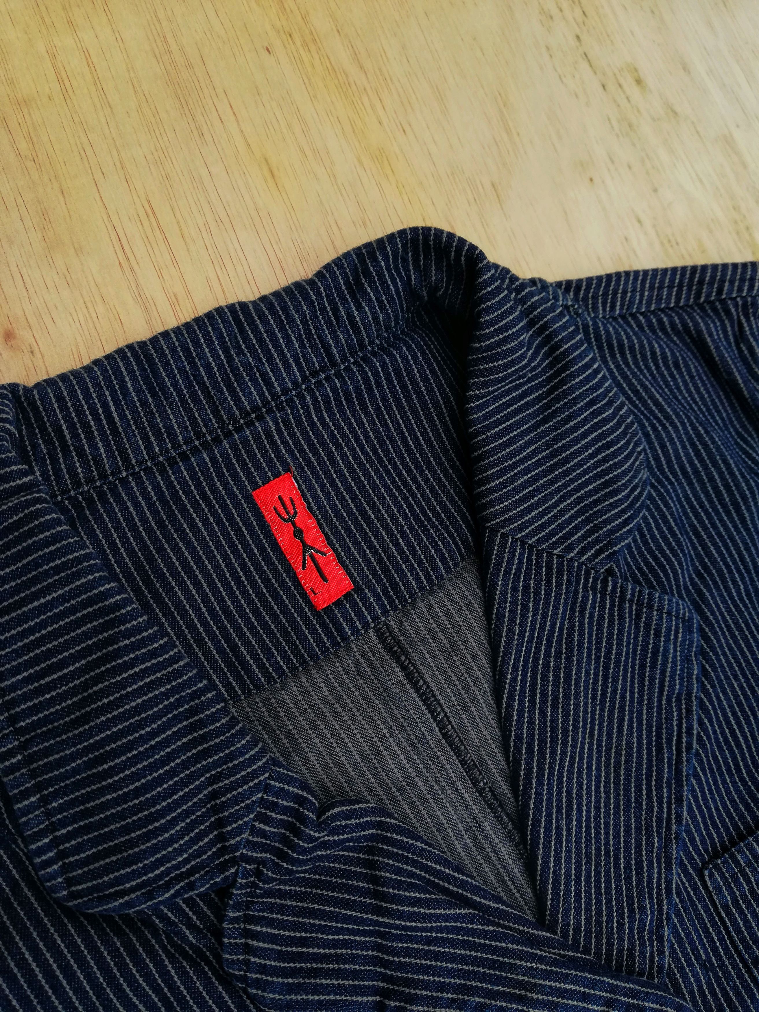 Japanese Brand 🔥Hikari Shoji Co.,Ltd. Hickory Stripe Chore Jacket Cotton Size US M / EU 48-50 / 2 - 6 Thumbnail