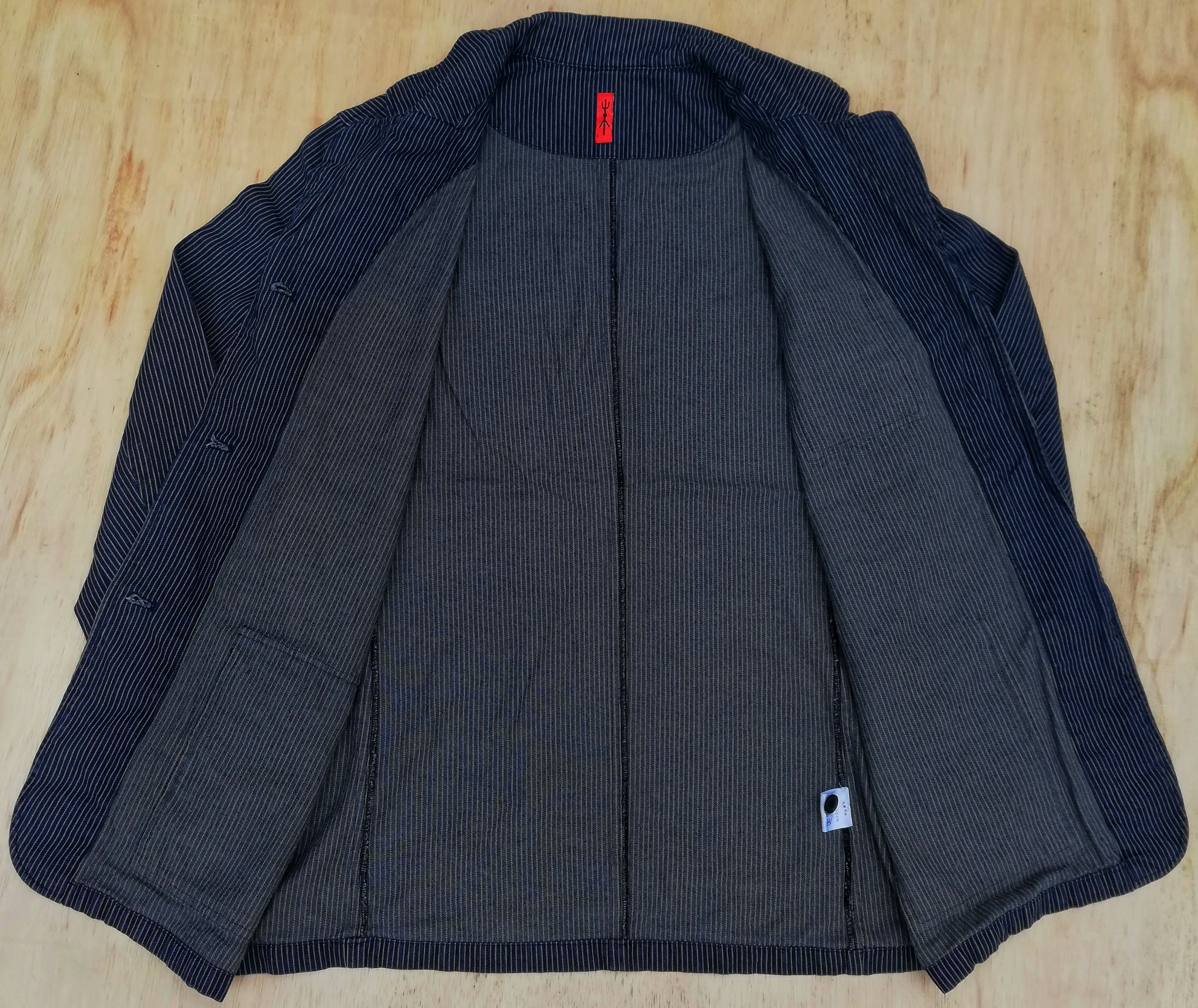 Japanese Brand 🔥Hikari Shoji Co.,Ltd. Hickory Stripe Chore Jacket Cotton Size US M / EU 48-50 / 2 - 7 Thumbnail