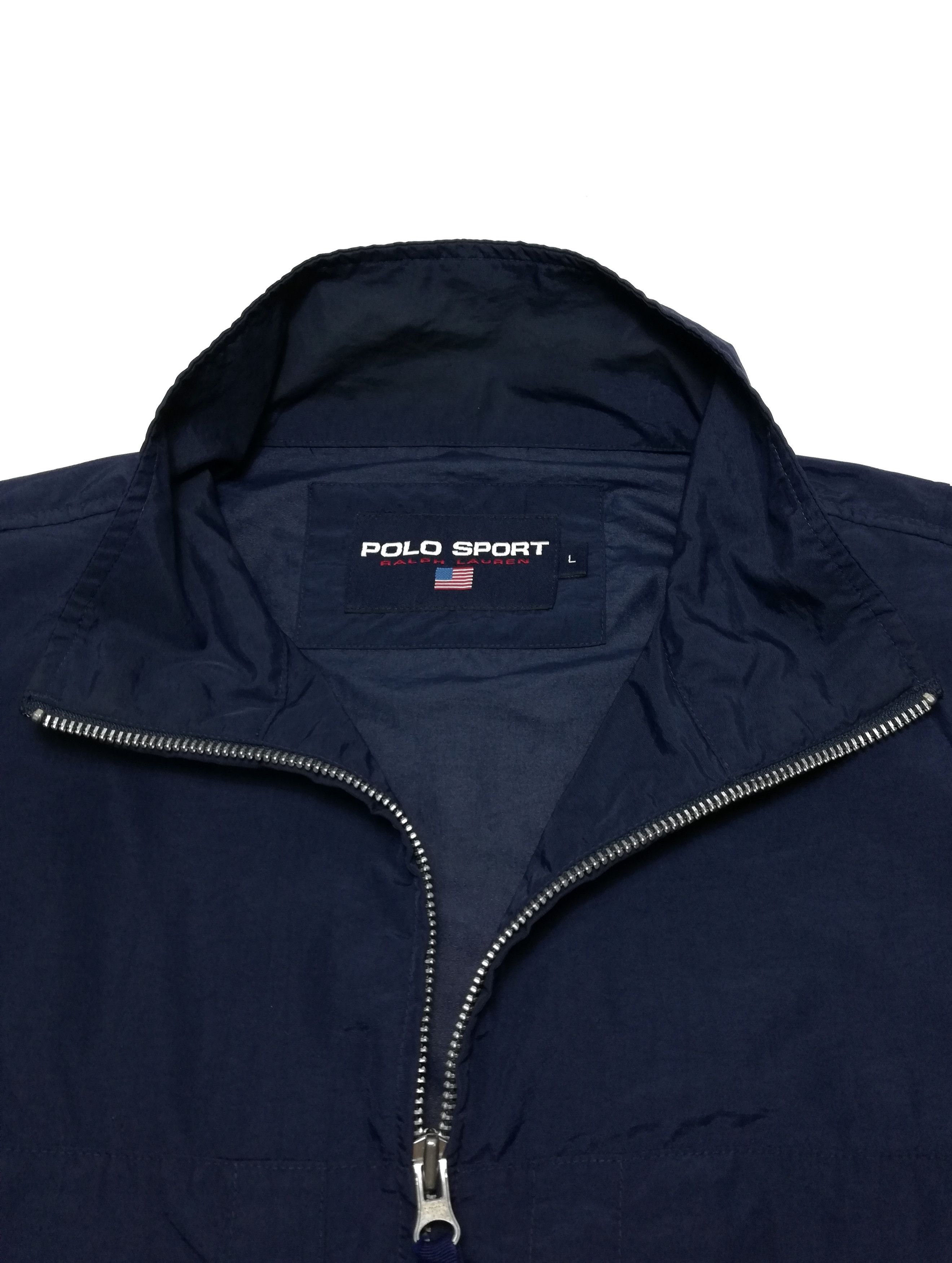 Polo Ralph Lauren × Ralph Lauren 🔥Polo Sport Ralph Lauren Nylon Jacket Windbreaker Blue🔥 Size US L / EU 52-54 / 3 - 6 Thumbnail