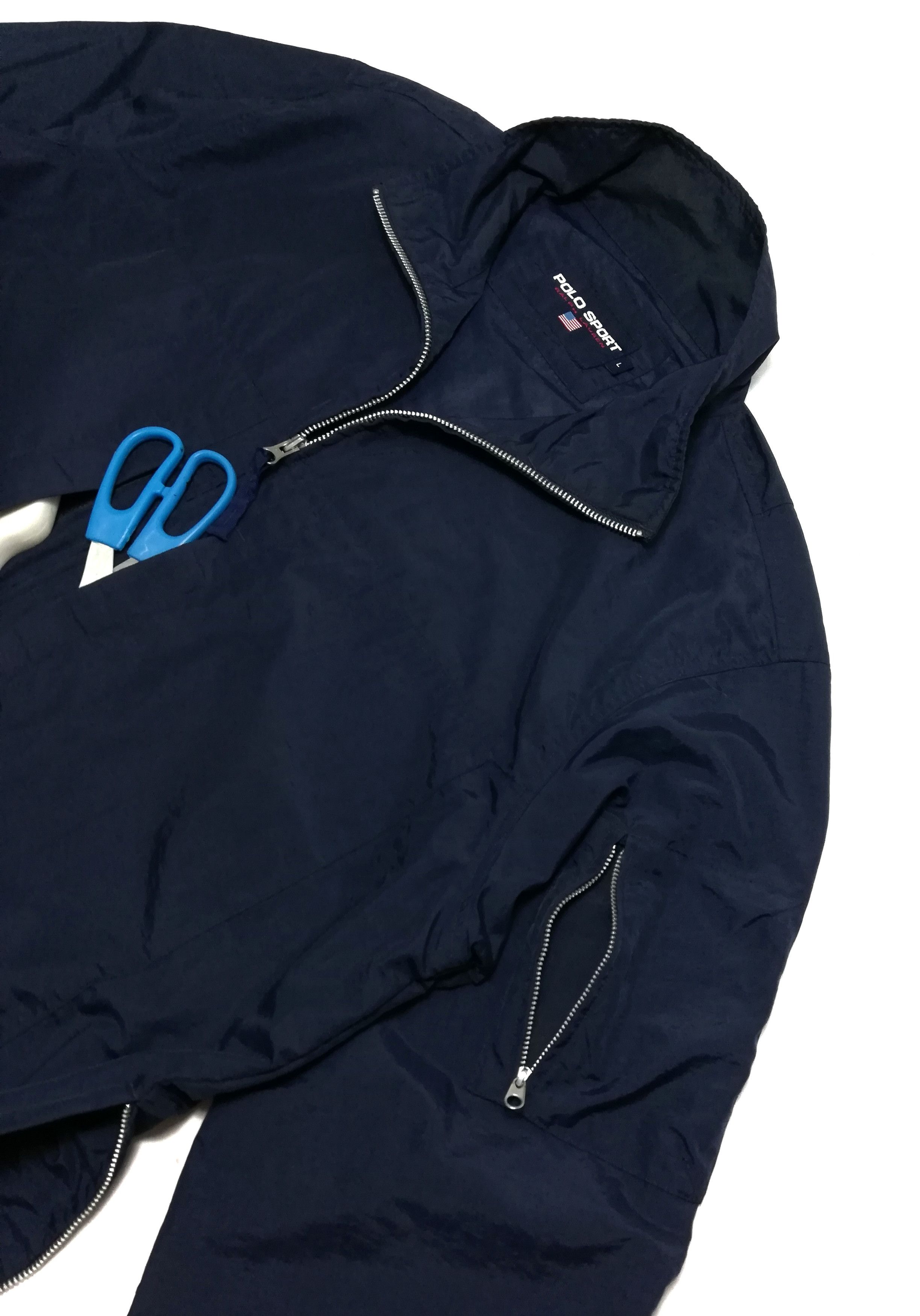 Polo Ralph Lauren × Ralph Lauren 🔥Polo Sport Ralph Lauren Nylon Jacket Windbreaker Blue🔥 Size US L / EU 52-54 / 3 - 5 Thumbnail