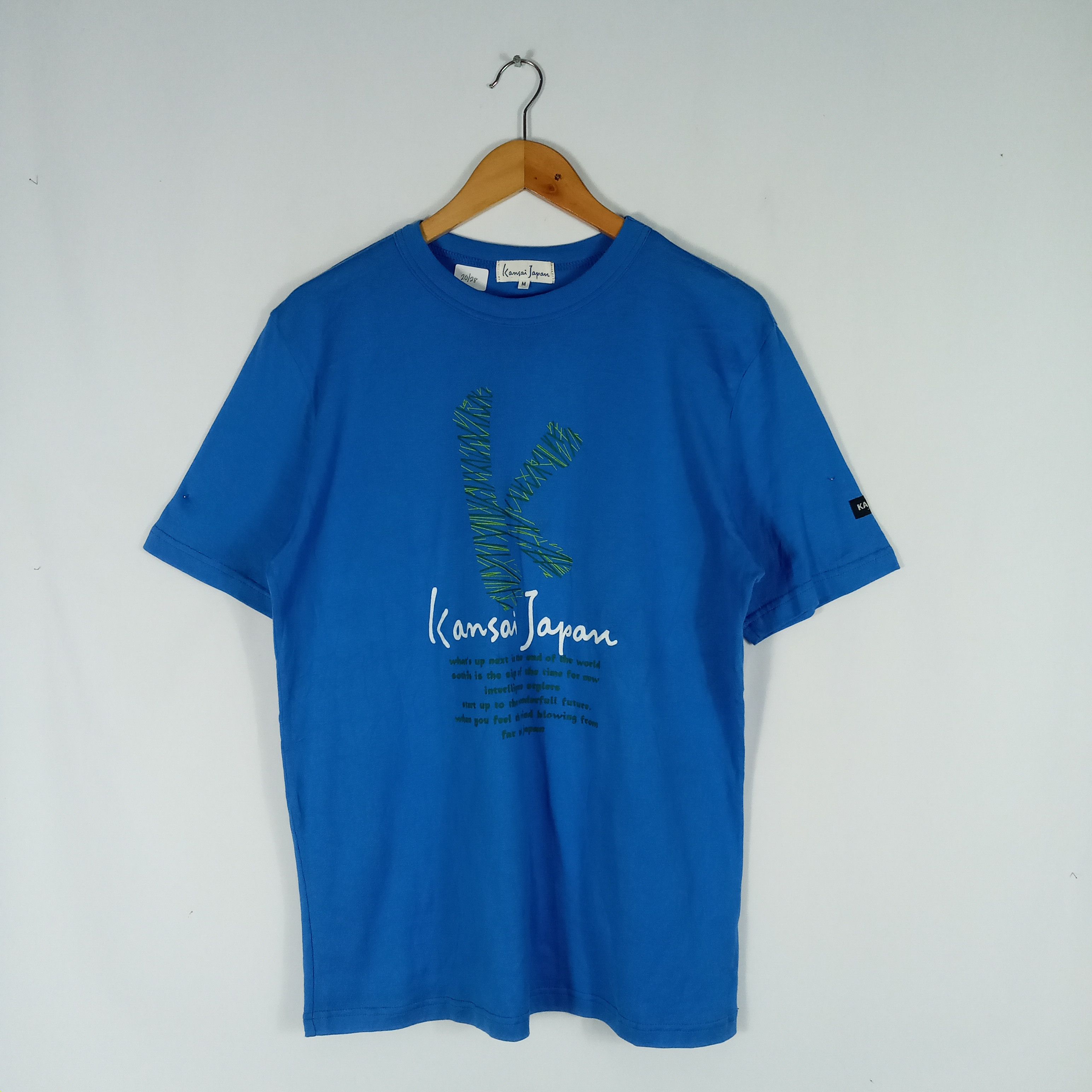 Designer × Kansai Yamamoto × Vintage Vintage Japanese Designer Kansai Yamamoto Big Logo K Tee Size US M / EU 48-50 / 2 - 1 Thumbnail