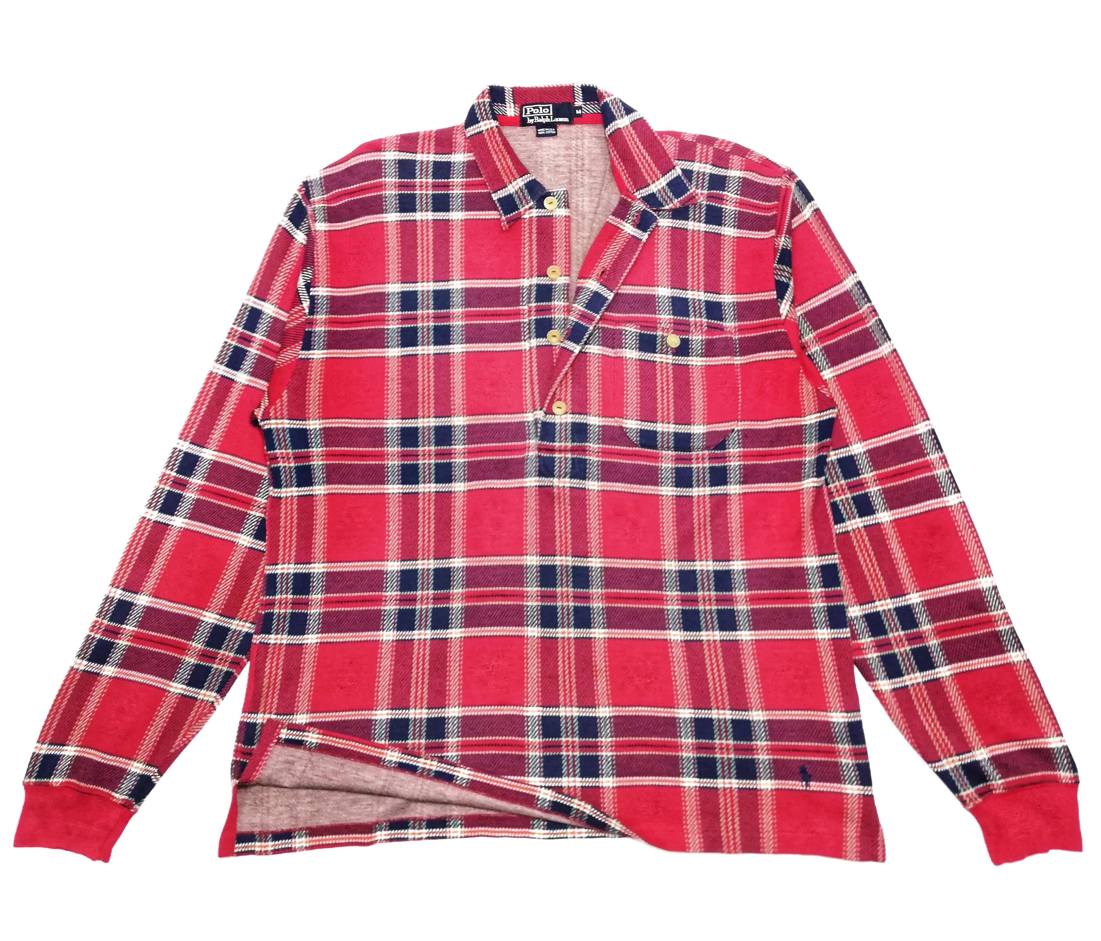 Polo Ralph Lauren × Ralph Lauren 🔥Vintage Polo Ralph Lauren Chekered Long Sleeve Shirt🔥 Size US M / EU 48-50 / 2 - 1 Thumbnail