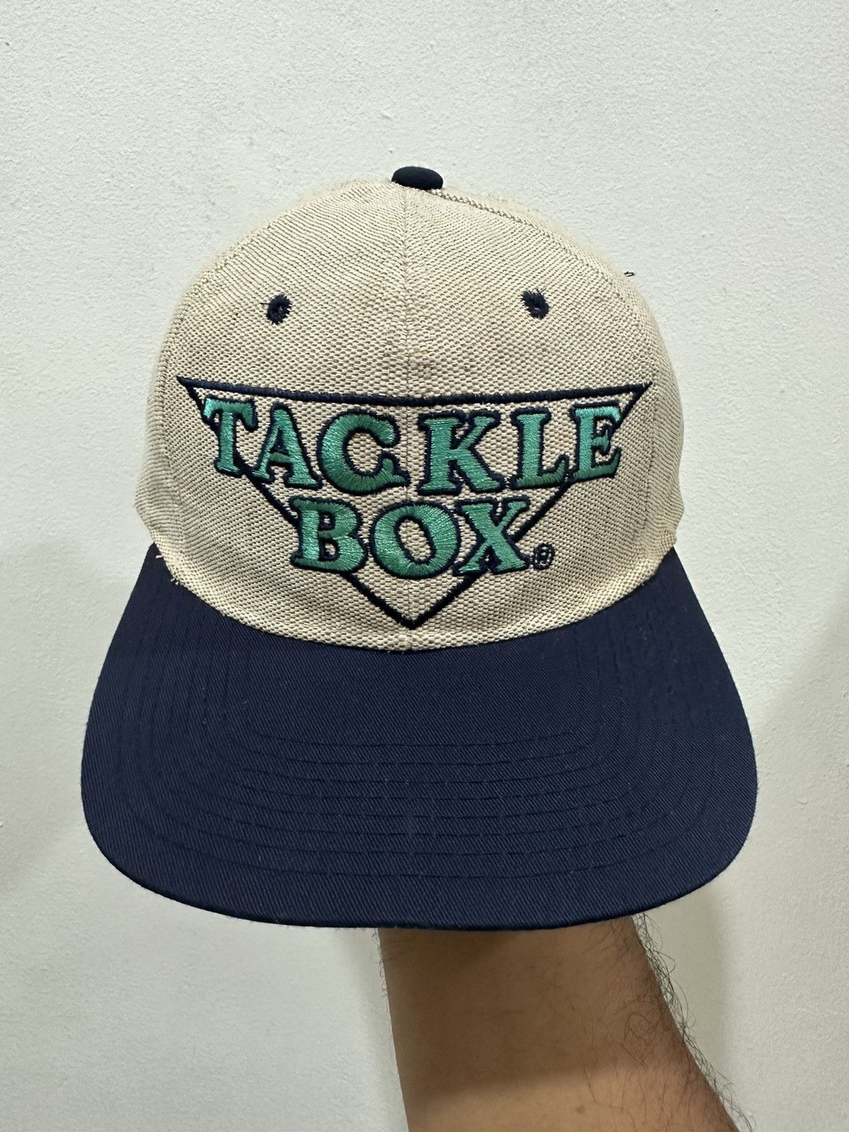 image of Hats x Vintage VTG Tackle Box Fishing Gear Hat in Blue, Men's