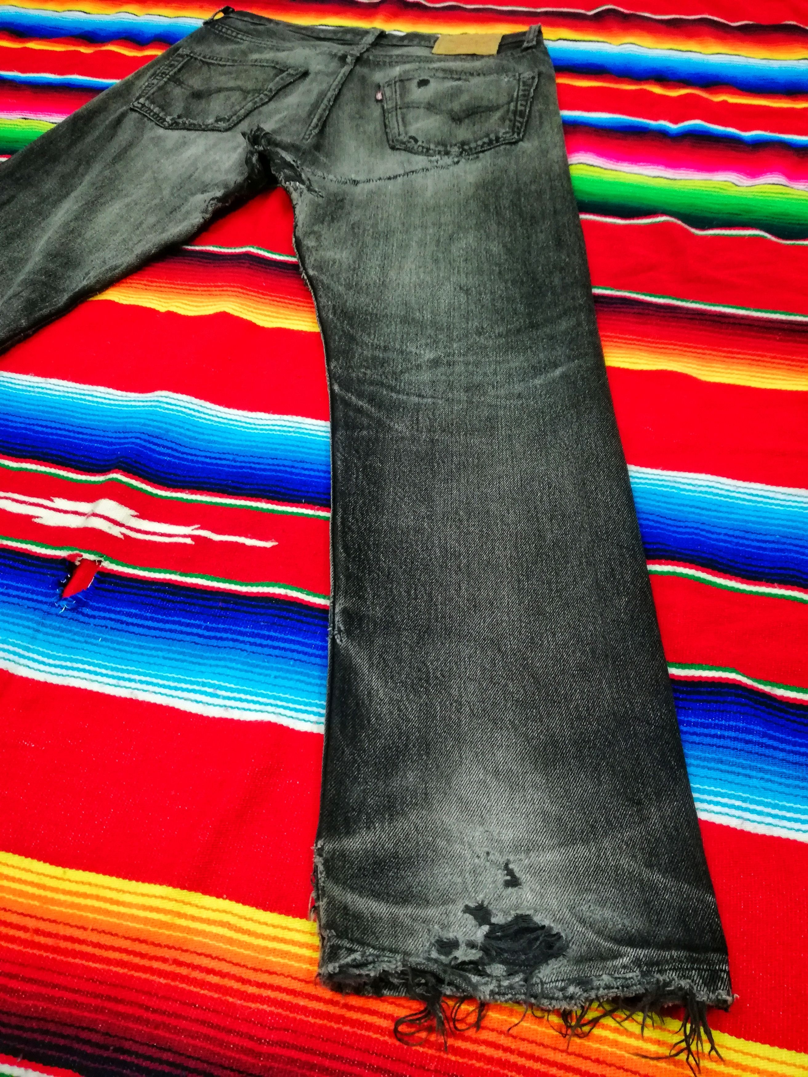 Levi's 🔥Levi's Custom Similar Vetements Oversized Knee Slit Denim Size US 31 - 16 Thumbnail