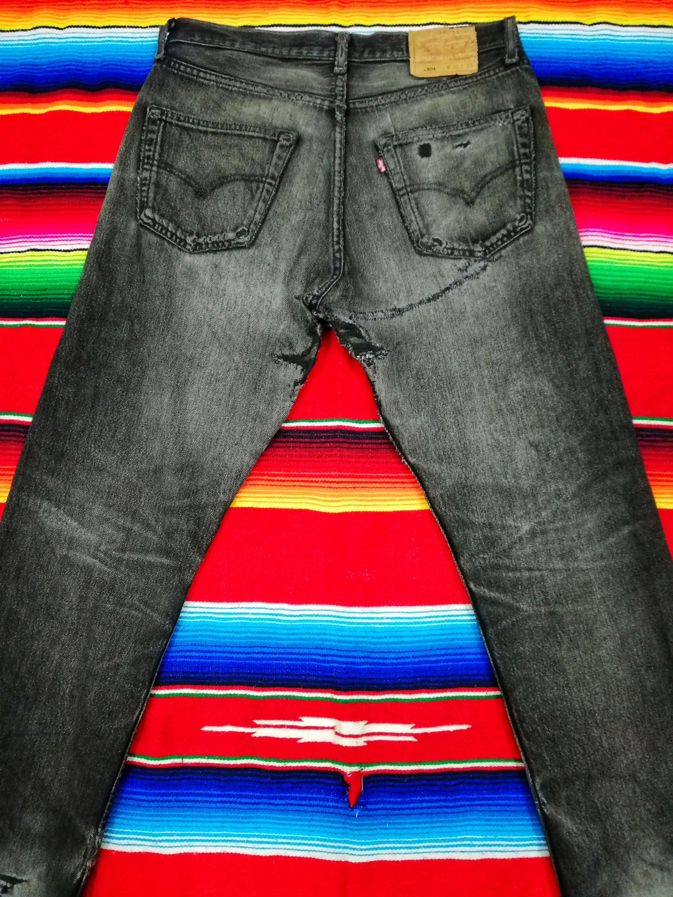 Levi's 🔥Levi's Custom Similar Vetements Oversized Knee Slit Denim Size US 31 - 17 Thumbnail