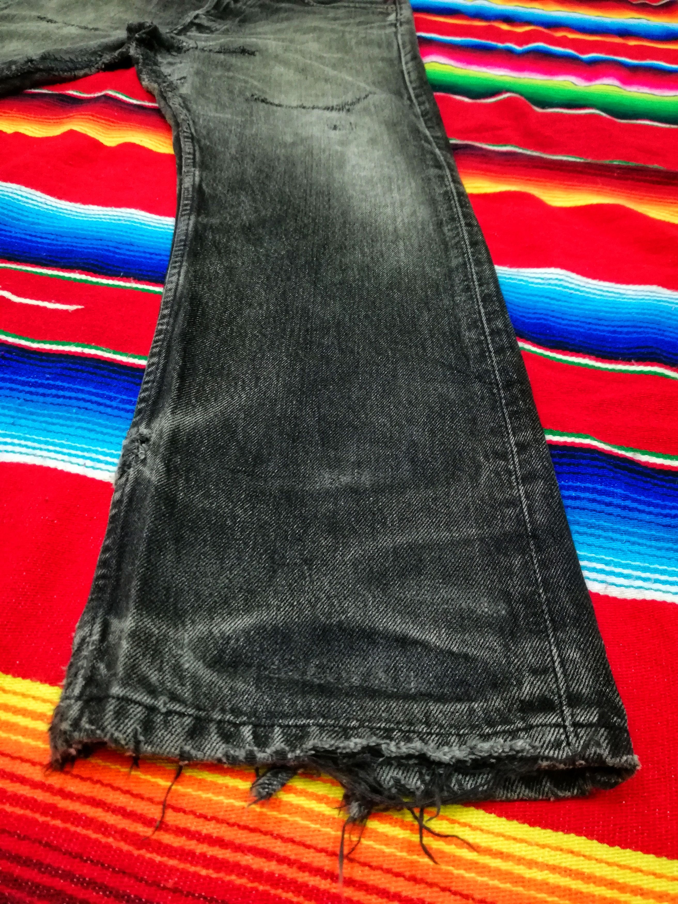 Levi's 🔥Levi's Custom Similar Vetements Oversized Knee Slit Denim Size US 31 - 6 Thumbnail