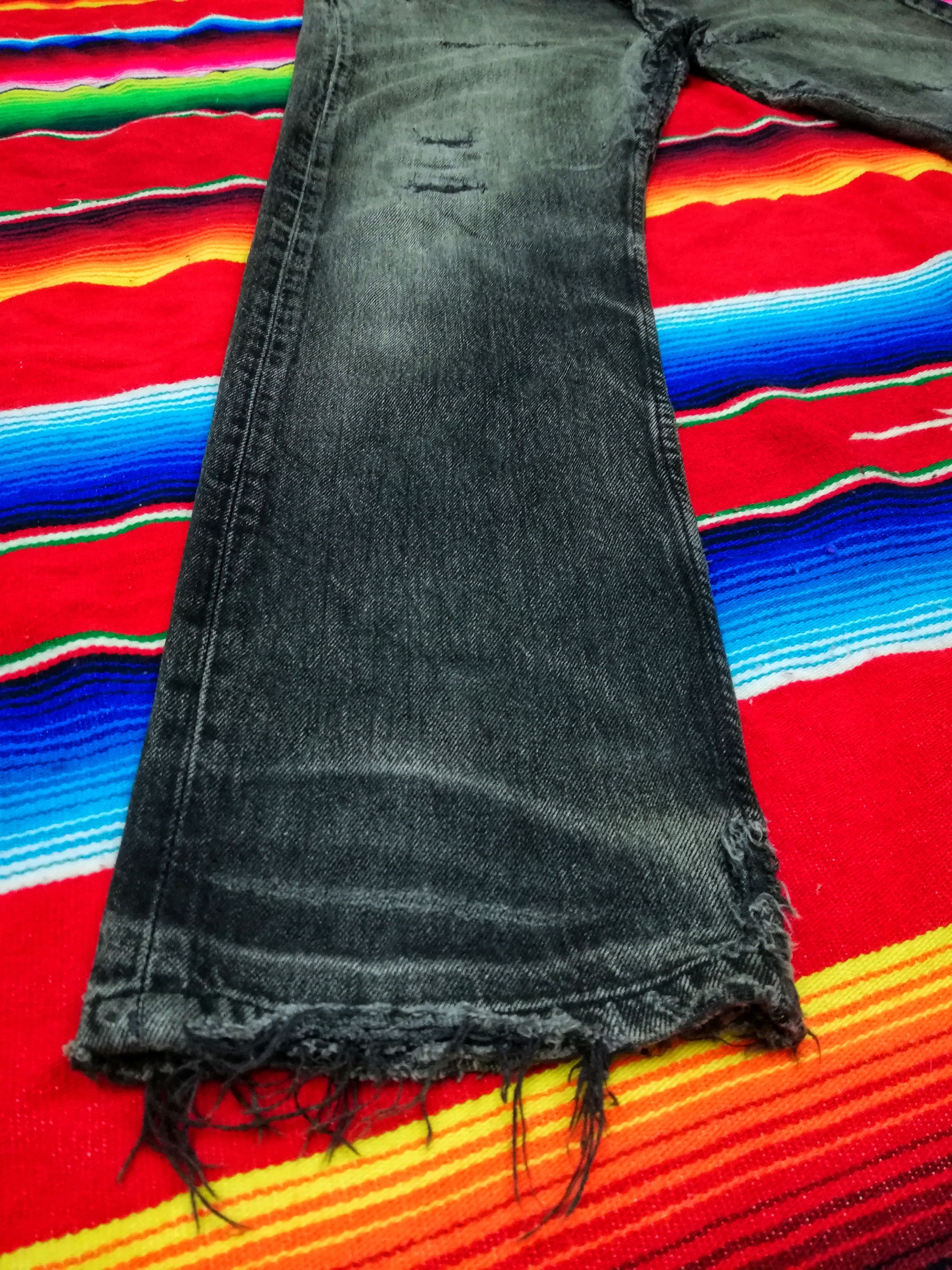 Levi's 🔥Levi's Custom Similar Vetements Oversized Knee Slit Denim Size US 31 - 7 Thumbnail