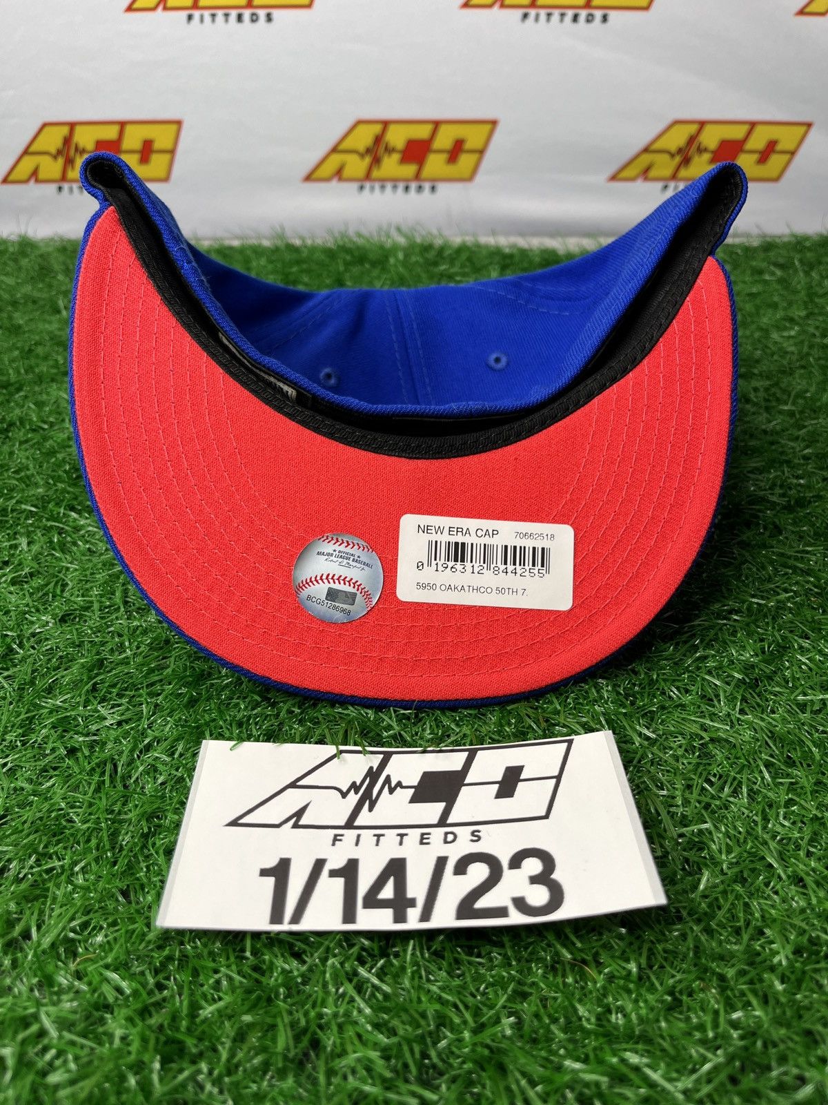 MLB × New Era Athletics 7 fitted hat topperzstore bubble gum blue Size ONE SIZE - 3 Thumbnail