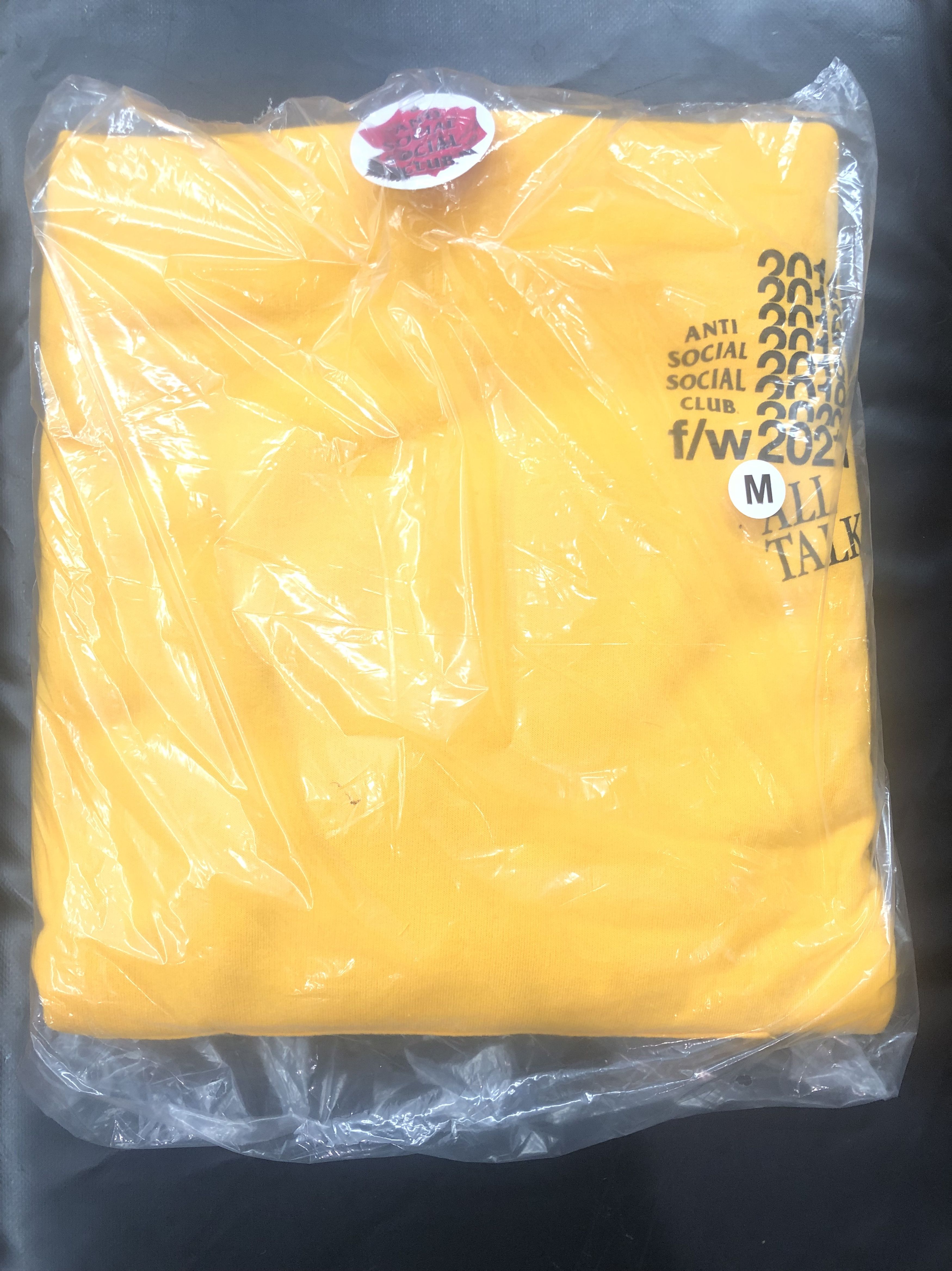 Anti Social Social Club DS F/W Black ASSC All Talk On A Blog Gold Hoodie BAPE kith Size US M / EU 48-50 / 2 - 1 Thumbnail