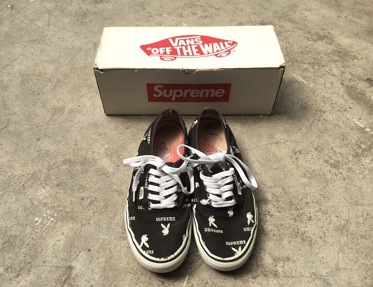 Supreme 🔥 Supreme x Playboy x Vans Authentic Pro Black | Grailed