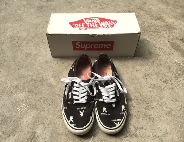 Supreme 🔥 Supreme x Playboy x Vans Authentic Pro Black | Grailed