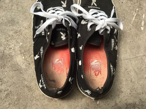 Supreme 🔥 Supreme x Playboy x Vans Authentic Pro Black | Grailed