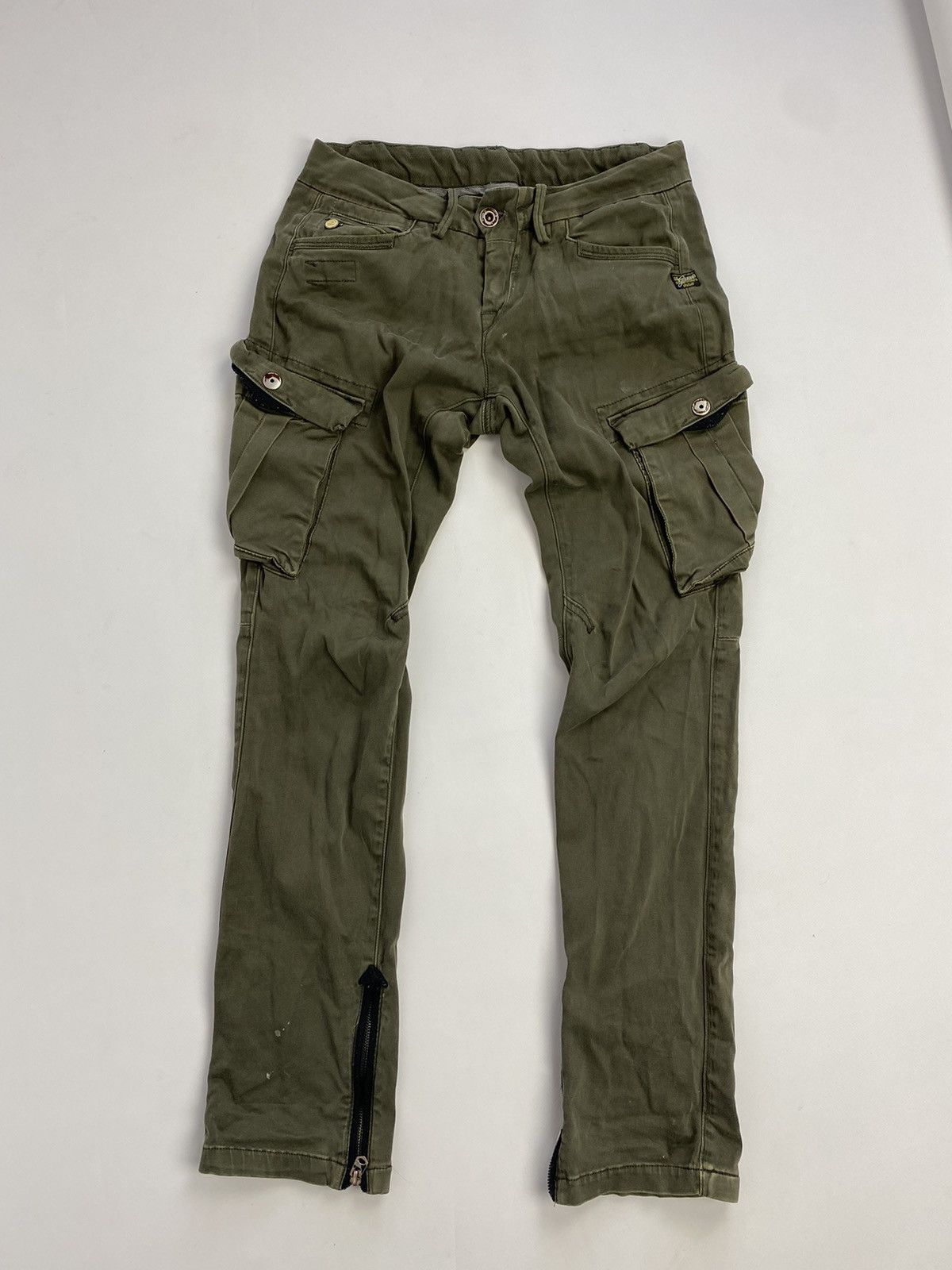 Pre-owned G Star Raw X Vintage G-star Raw Cargo Pants In Green