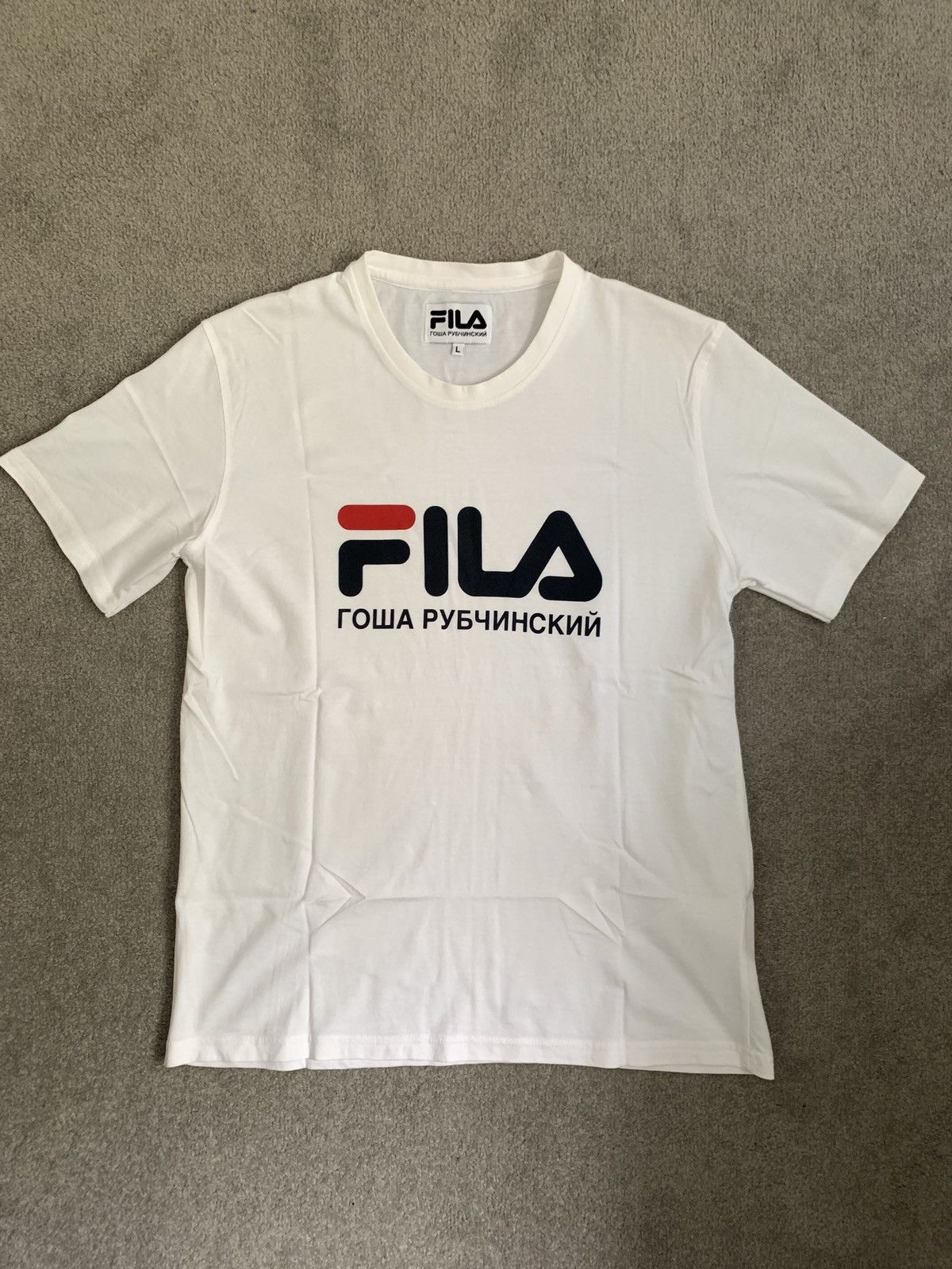 Fila × Gosha Rubchinskiy 🔥2016 FILA X Gosha Collaboration tee🔥 Size US L / EU 52-54 / 3 - 1 Thumbnail