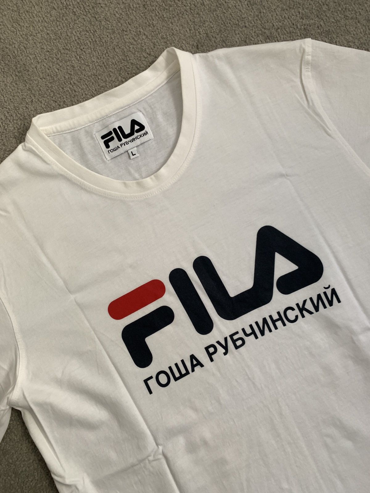 Fila × Gosha Rubchinskiy 🔥2016 FILA X Gosha Collaboration tee🔥 Size US L / EU 52-54 / 3 - 2 Thumbnail