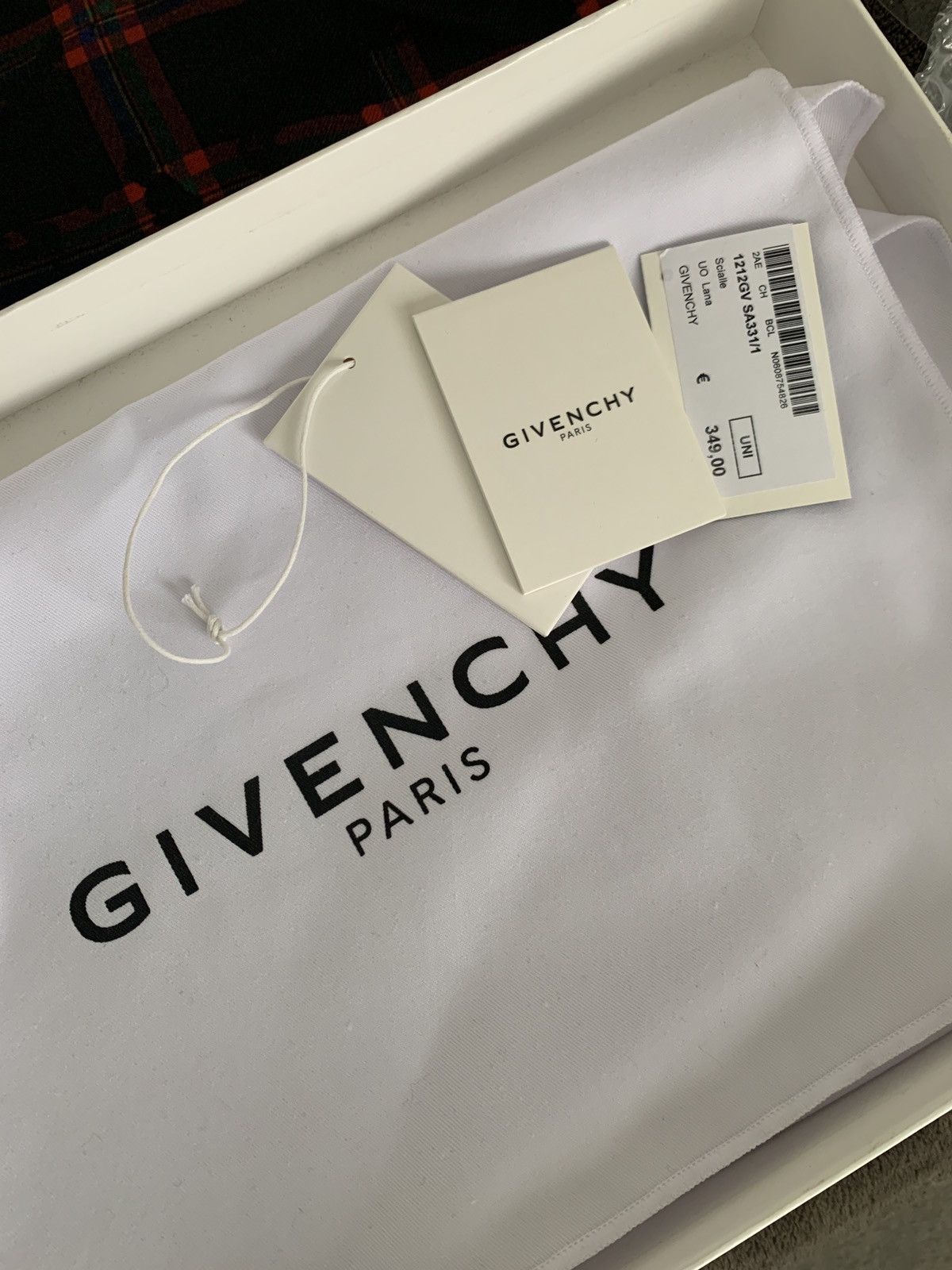 Designer × Givenchy × Riccardo Tisci Stars tartan wool/silk scarf Size ONE SIZE - 6 Thumbnail