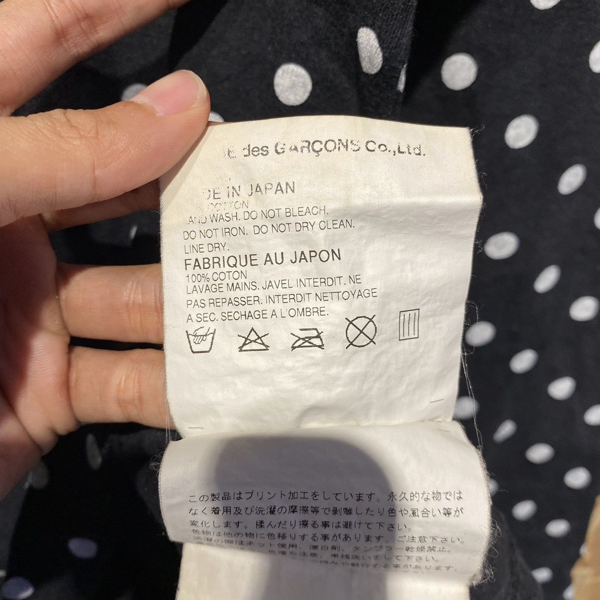 Comme des Garcons × Comme des Garcons PLAY × Comme des Garcons SHIRT Comme Des Garcons PLAY Basic Love Polkadot Longsleeve Tee Size US S / EU 44-46 / 1 - 7 Thumbnail