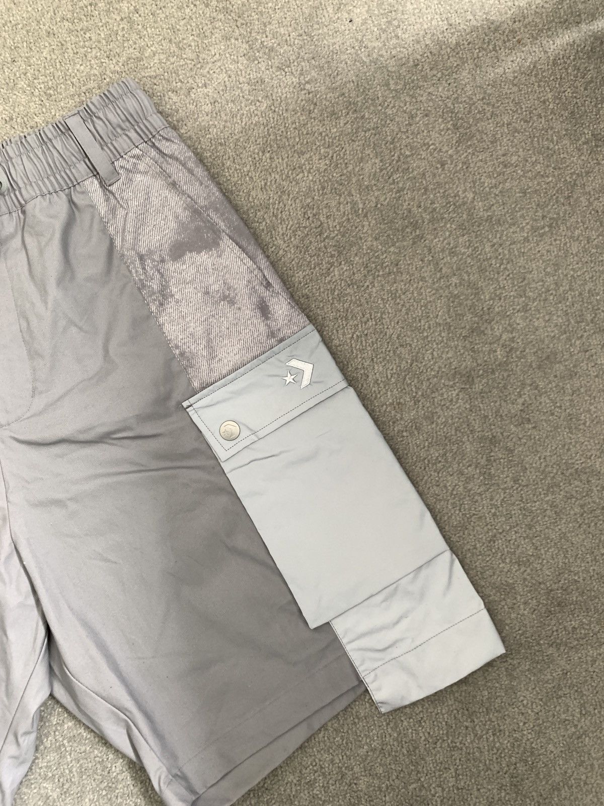 Converse × Designer × Feng Chen Wang Converse Collaborated Deconstructed reflected grey short Size US 29 - 5 Thumbnail