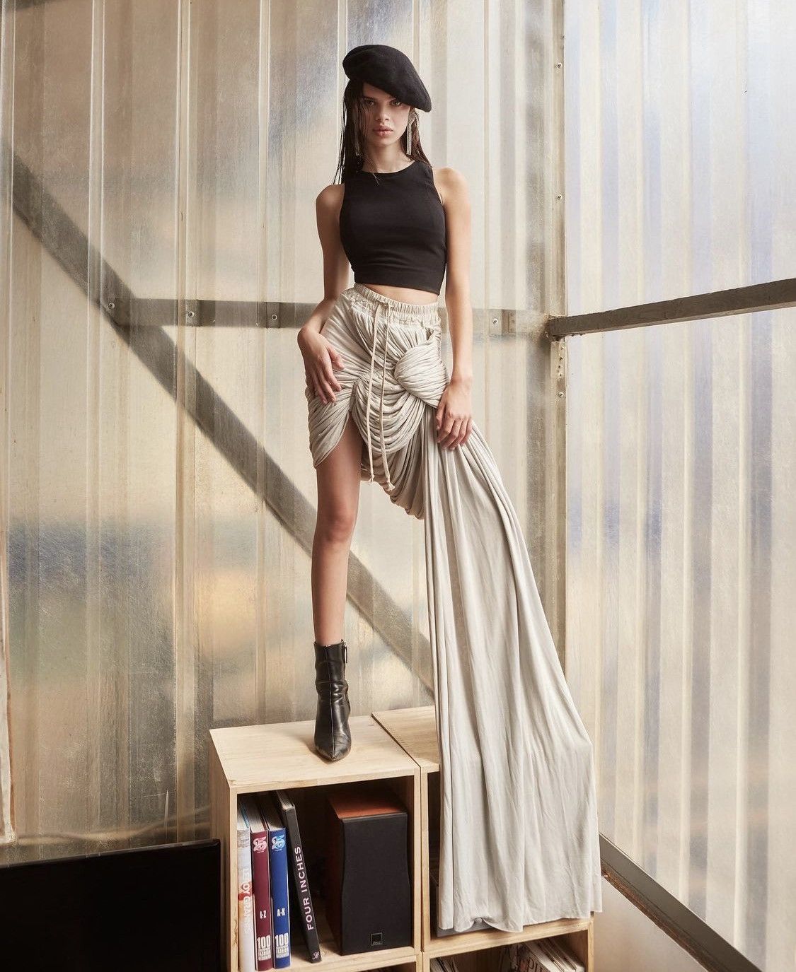 Rick Owens Draped skirt EU40 Size 26" / US 2 / IT 38 - 3 Thumbnail