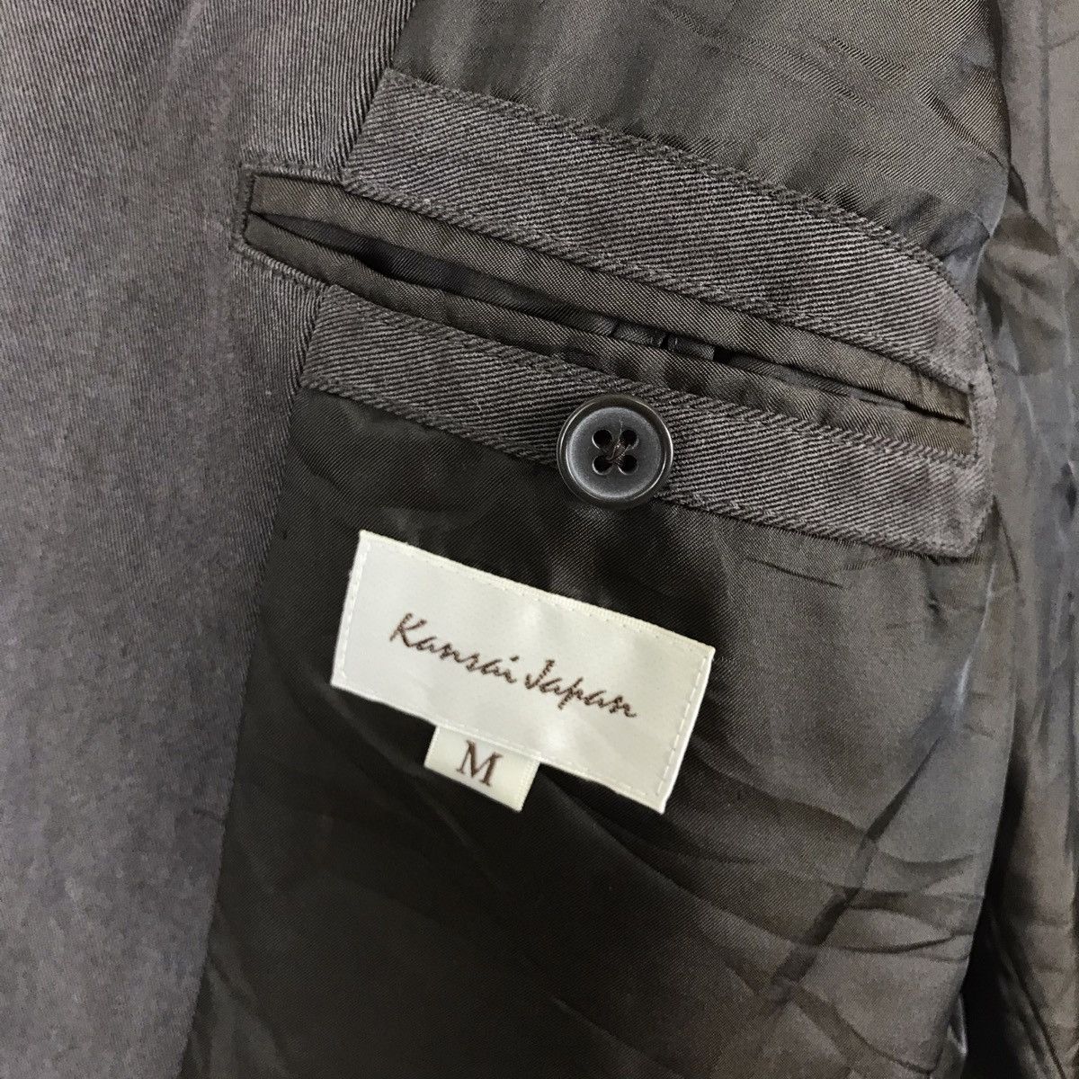 Japanese Brand × Kansai Yamamoto Vintage Faded Kansai Japan Button Up Coat Jacket Size US M / EU 48-50 / 2 - 6 Thumbnail