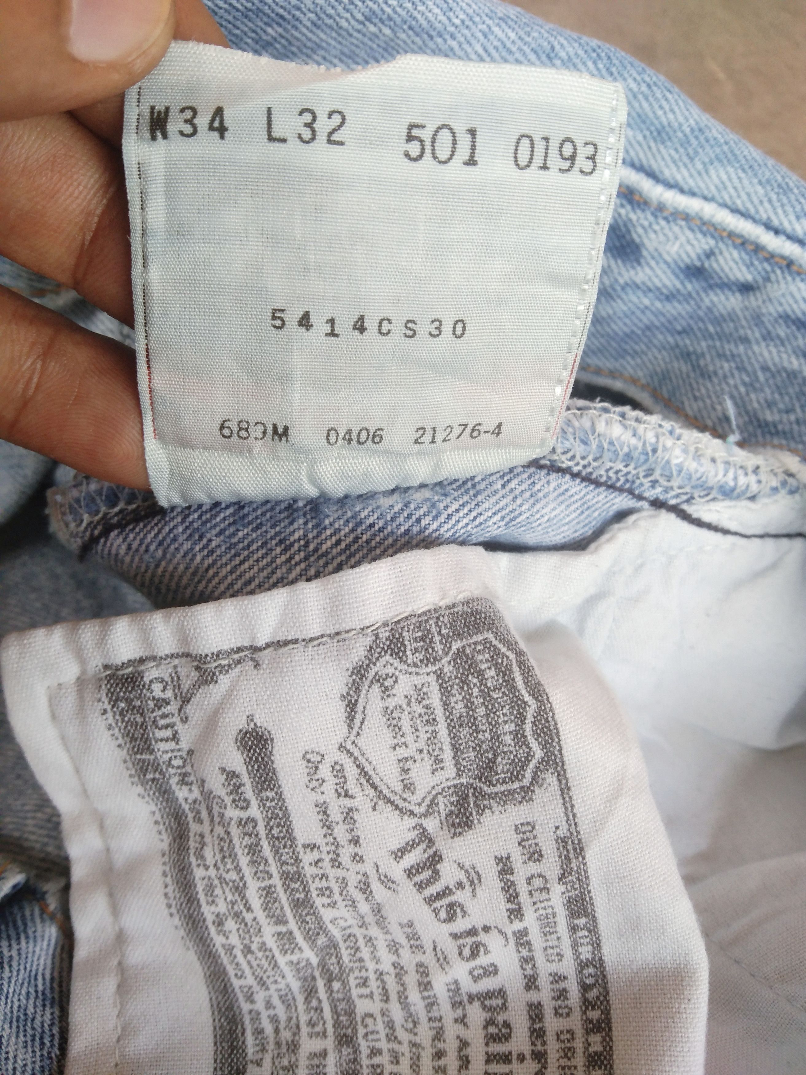 Levi's Vintage Levis 501 Straight Leg Distressed Jeans 34x32 Size US 34 / EU 50 - 12 Thumbnail