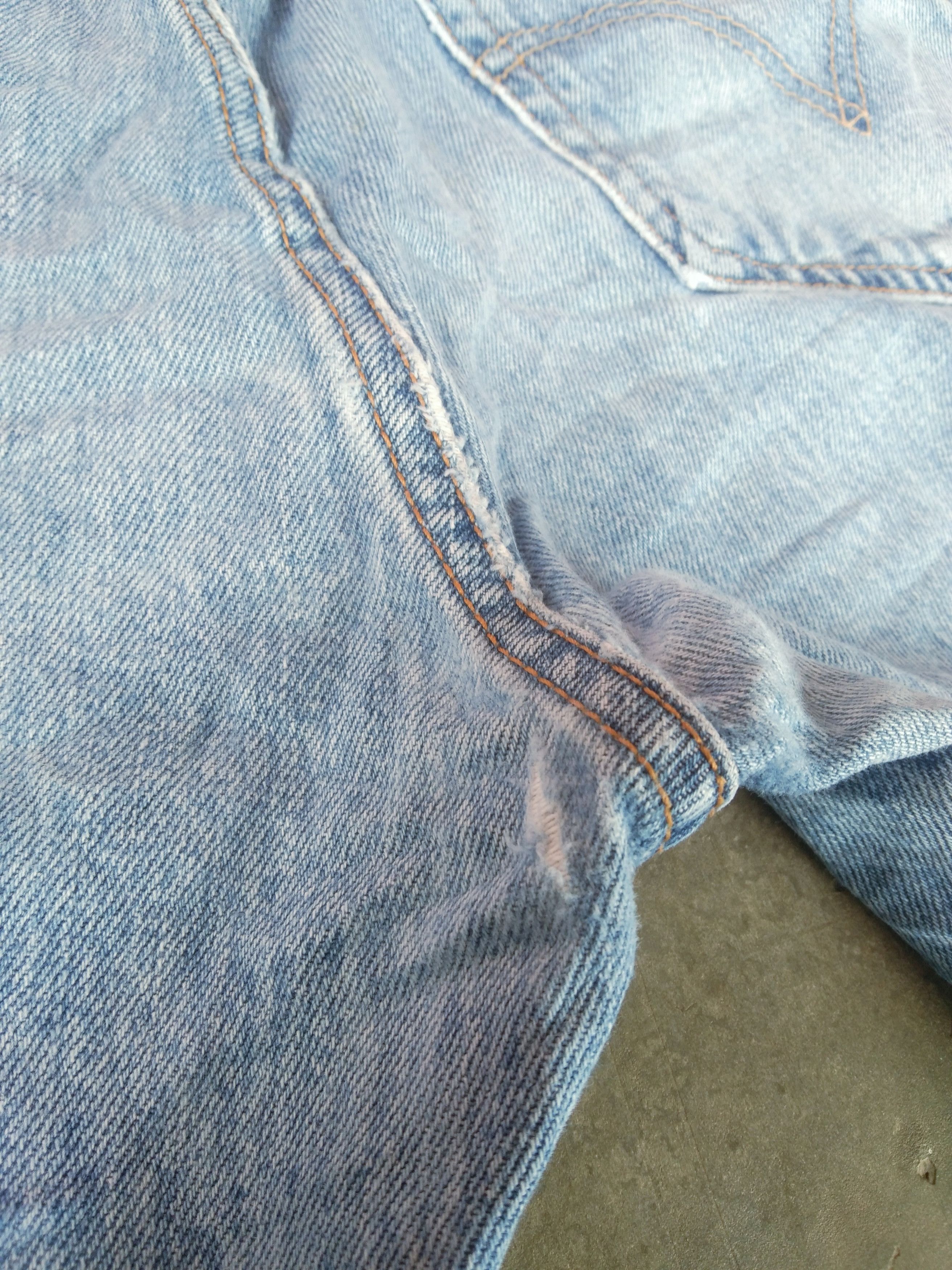 Levi's Vintage Levis 501 Straight Leg Distressed Jeans 34x32 Size US 34 / EU 50 - 6 Thumbnail
