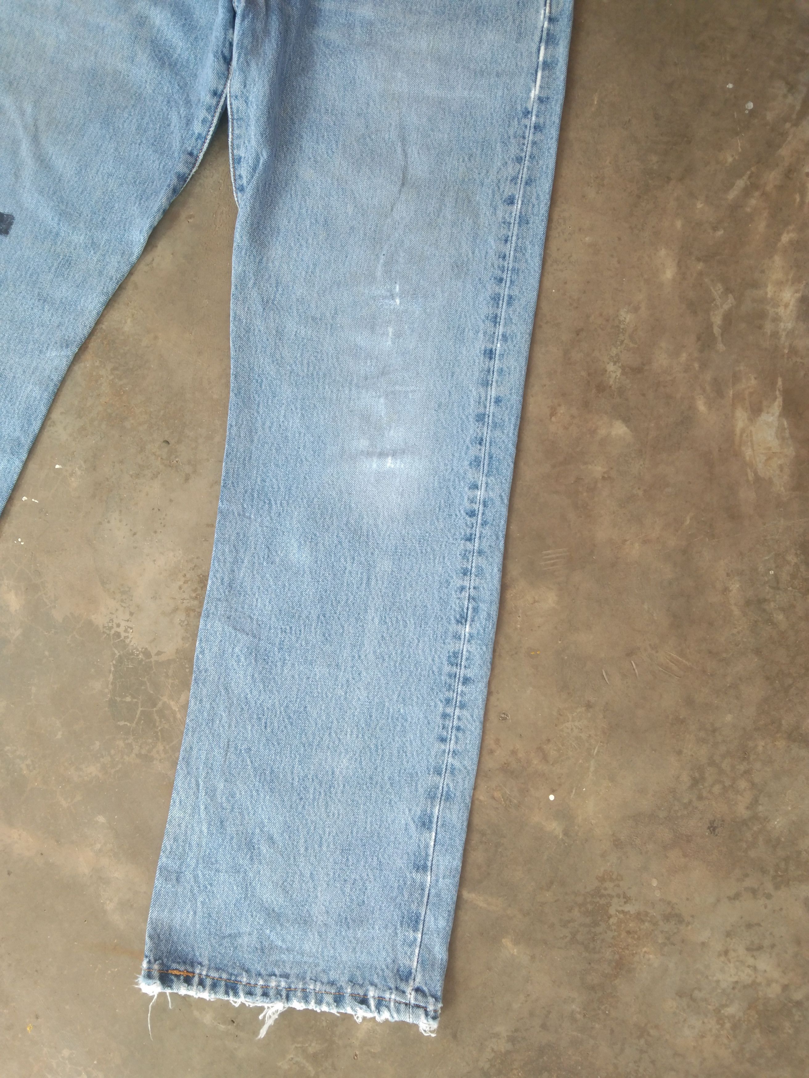 Levi's Vintage Levis 501 Straight Leg Distressed Jeans 34x32 Size US 34 / EU 50 - 8 Thumbnail