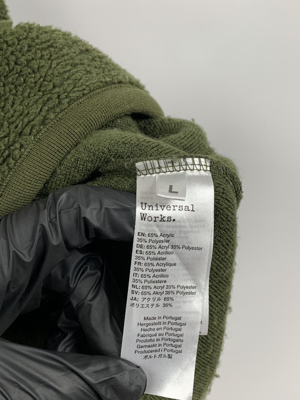 Universal Works Universal Works Green Khaki Teddy Sweatshirt Size US L / EU 52-54 / 3 - 15 Thumbnail