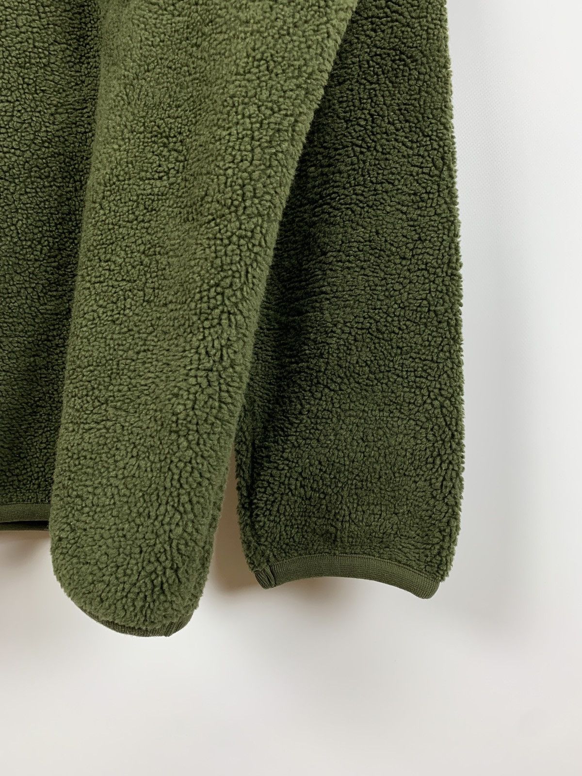 Universal Works Universal Works Green Khaki Teddy Sweatshirt Size US L / EU 52-54 / 3 - 8 Thumbnail