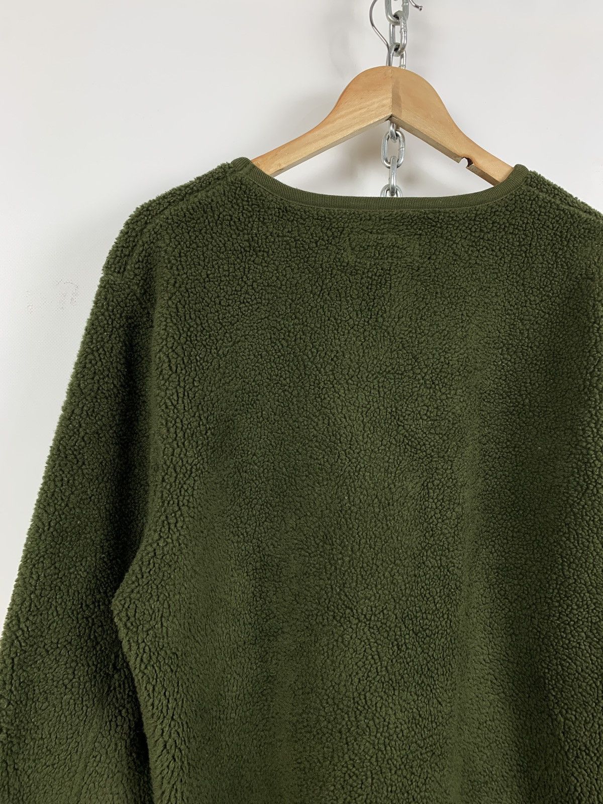 Universal Works Universal Works Green Khaki Teddy Sweatshirt Size US L / EU 52-54 / 3 - 11 Thumbnail