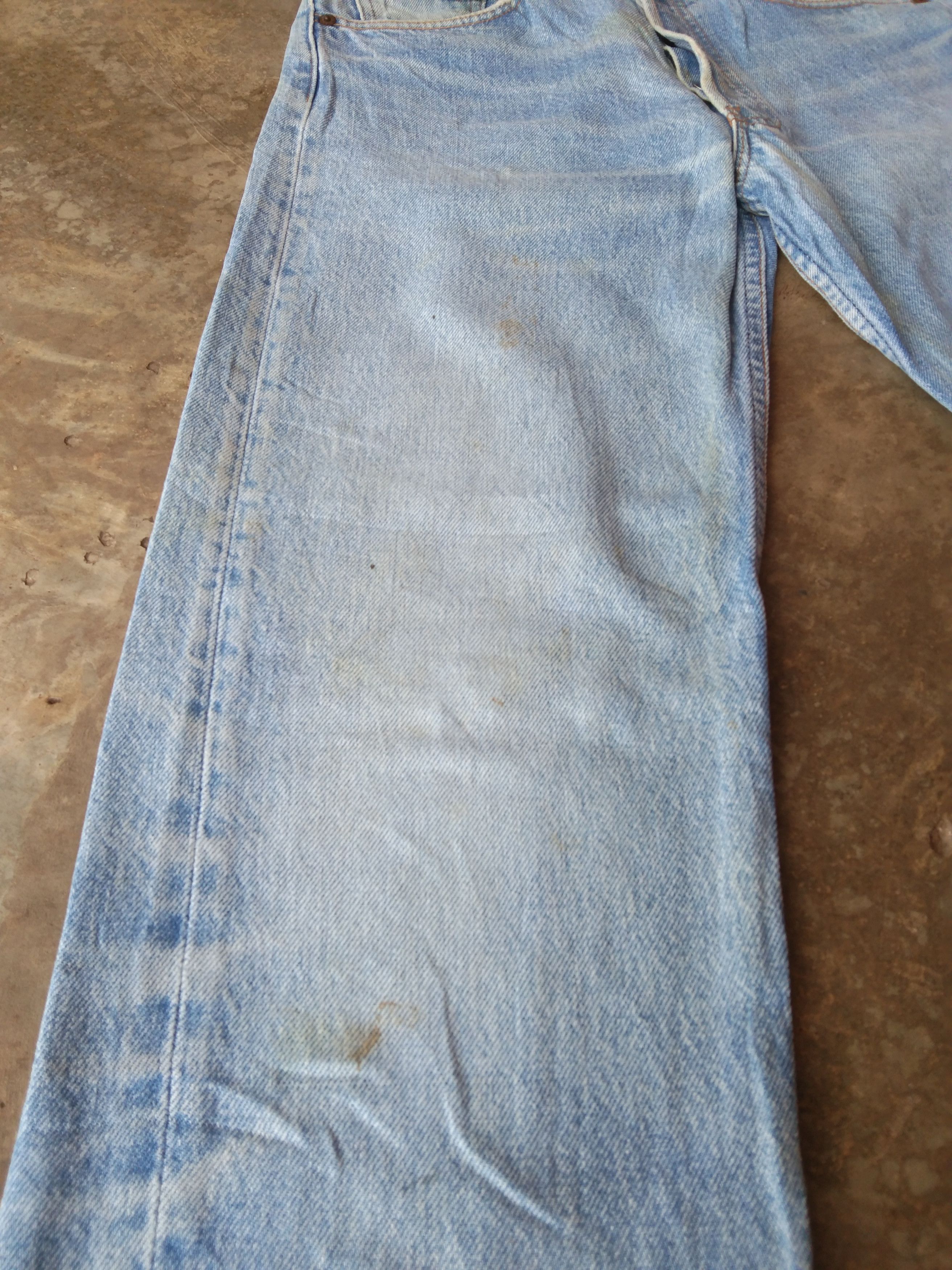 Levi's 80s Vintage Levis 501 Made In USA Light Wash Jeans 28x32 Size US 28 / EU 44 - 5 Thumbnail