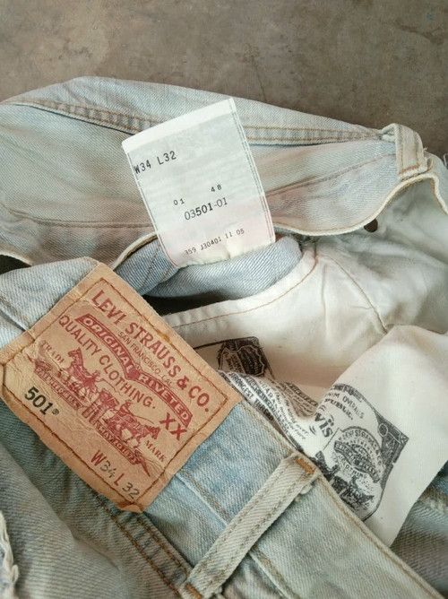 Levi's Vintage Levis 501 Straight Leg Distressed Jeans 34x30 Size US 34 / EU 50 - 9 Thumbnail