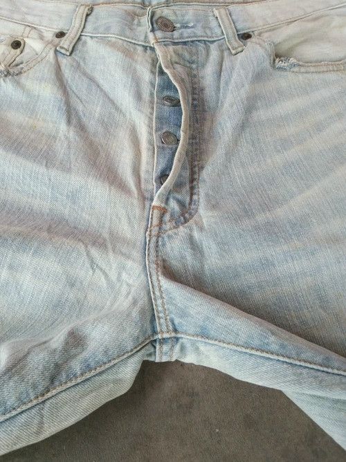 Levi's Vintage Levis 501 Straight Leg Distressed Jeans 34x30 Size US 34 / EU 50 - 5 Thumbnail