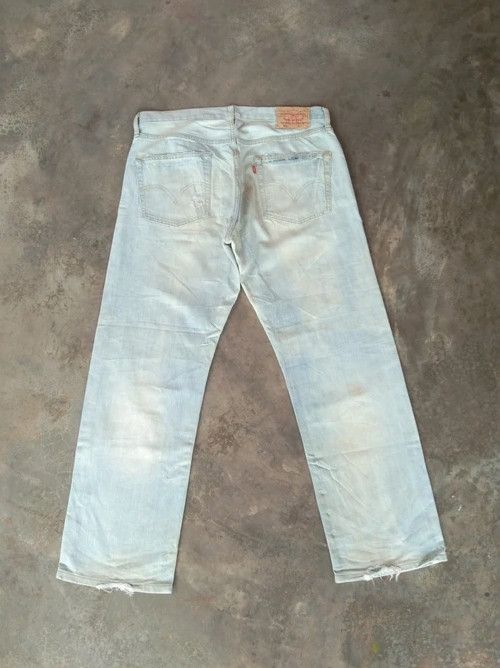 Levi's Vintage Levis 501 Straight Leg Distressed Jeans 34x30 Size US 34 / EU 50 - 2 Thumbnail