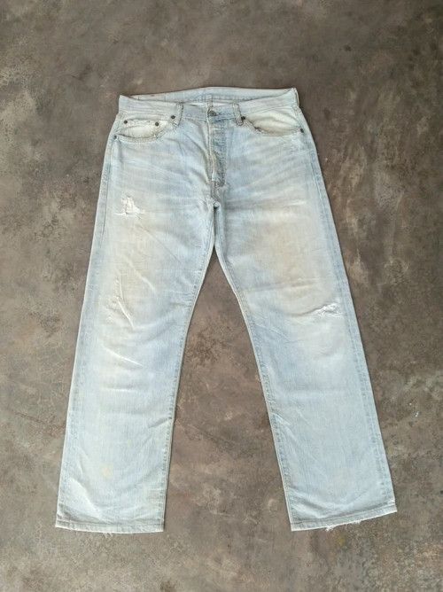Levi's Vintage Levis 501 Straight Leg Distressed Jeans 34x30 Size US 34 / EU 50 - 1 Thumbnail