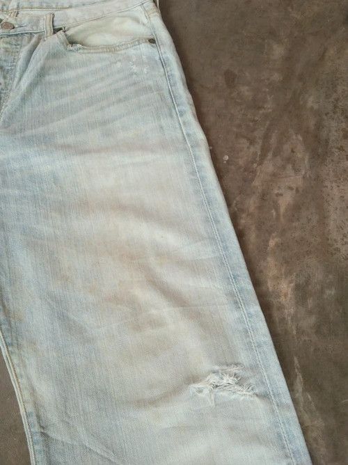 Levi's Vintage Levis 501 Straight Leg Distressed Jeans 34x30 Size US 34 / EU 50 - 7 Thumbnail