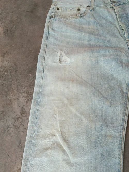 Levi's Vintage Levis 501 Straight Leg Distressed Jeans 34x30 Size US 34 / EU 50 - 6 Thumbnail