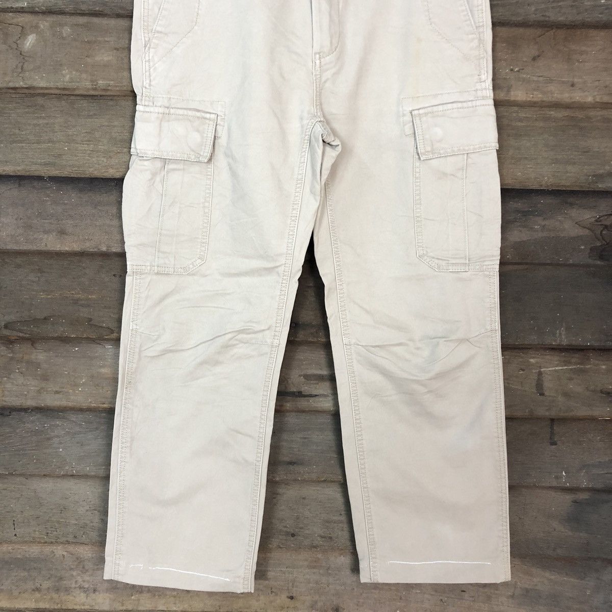 Gap Gap Khakis Brown Multipocket Cargo Pants #3381 Size US 32 / EU 48 - 3 Thumbnail
