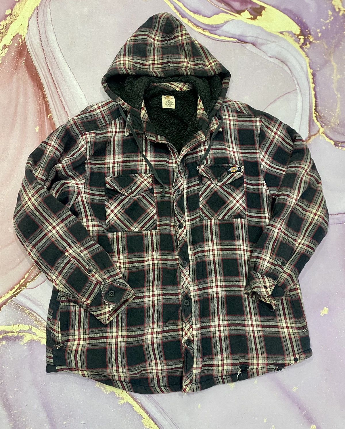 Vintage vintage dickies flannel jacket | Grailed