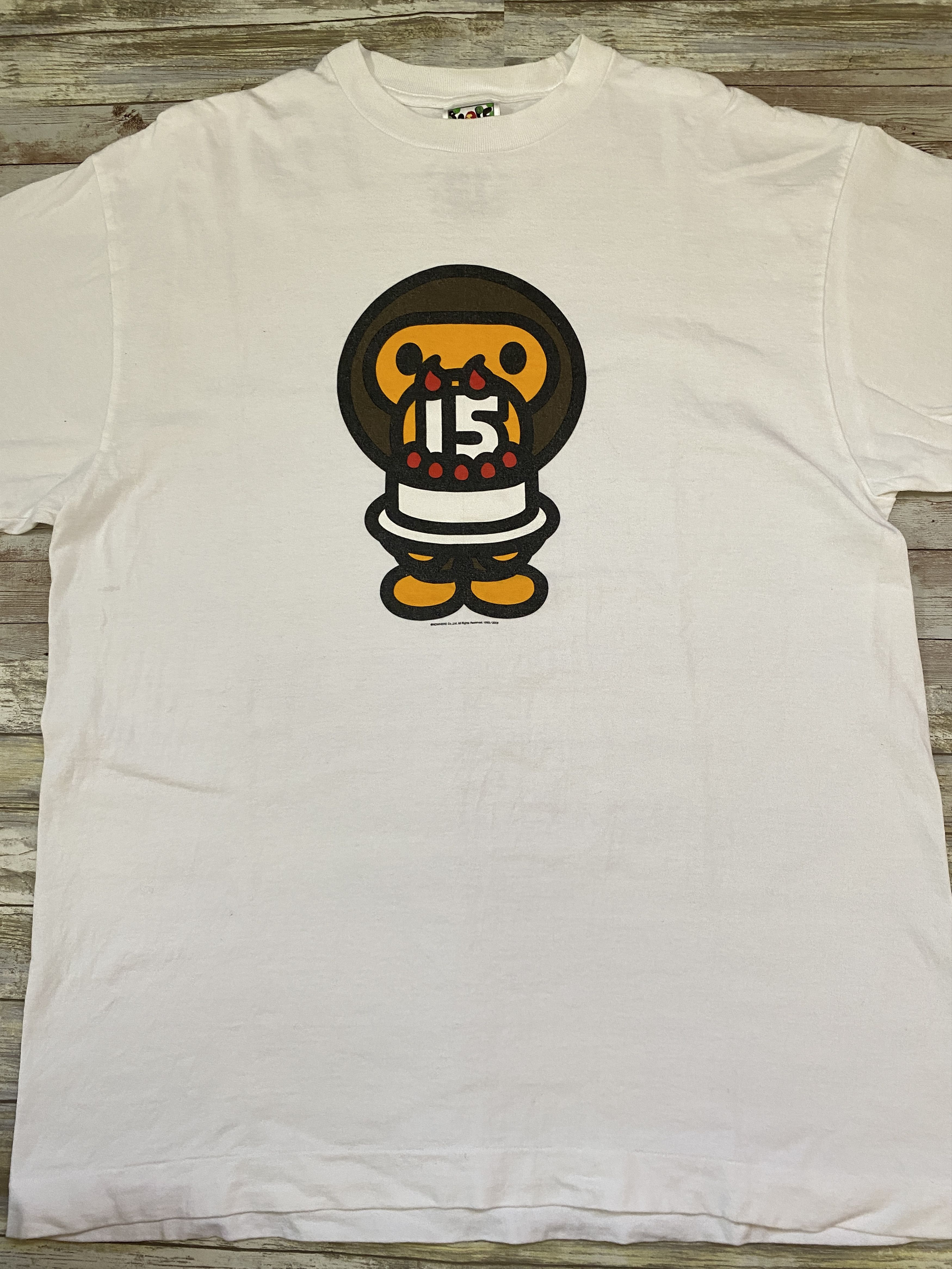 Bape Baby Milo 15th Anniversary Cake Tee Size US XL / EU 56 / 4 - 2 Thumbnail