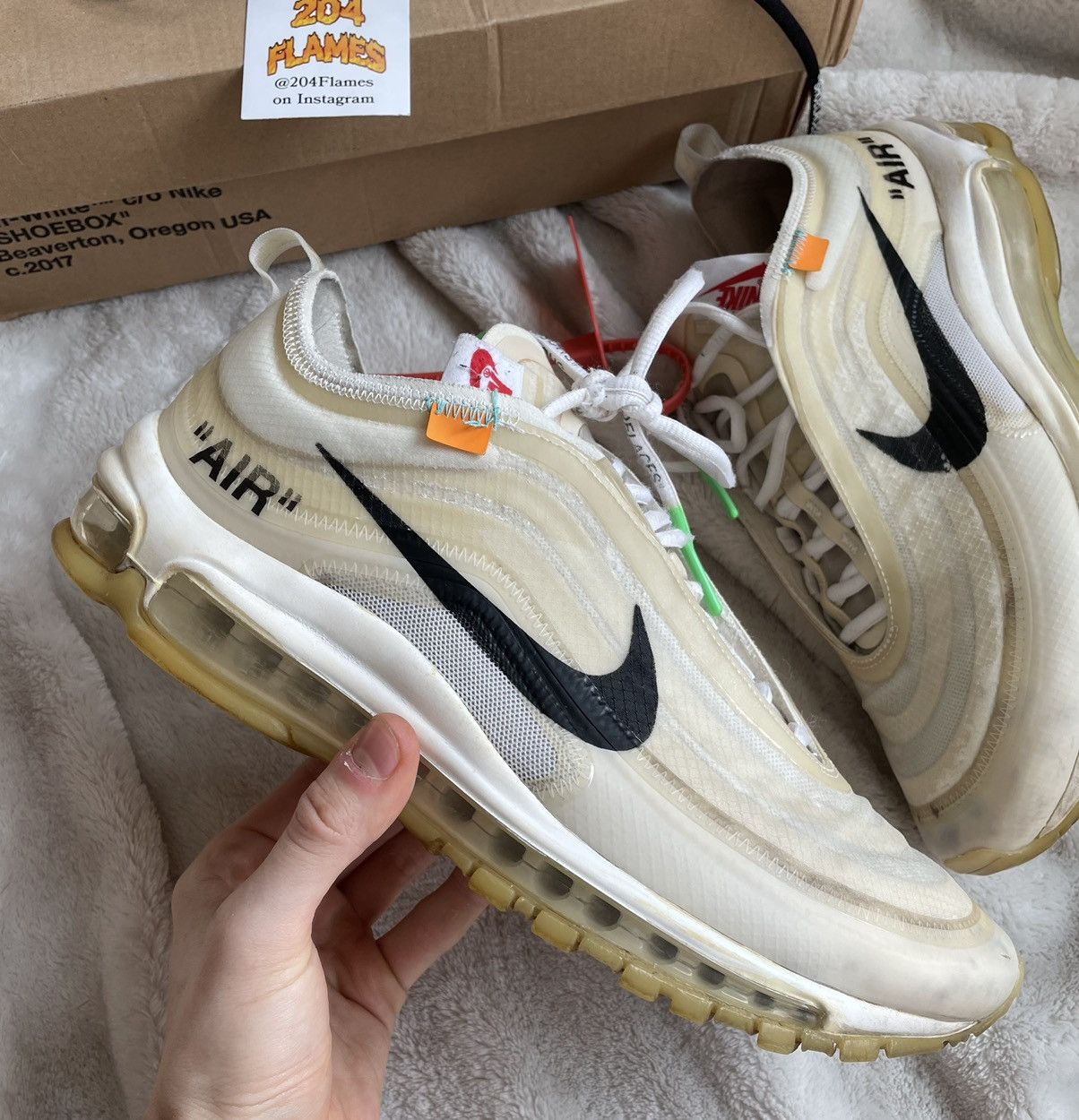 Nike × Off-White OFF-WHITE x Air Max 97 OG The Ten 2017 Size US 9 / EU 42 - 2 Thumbnail