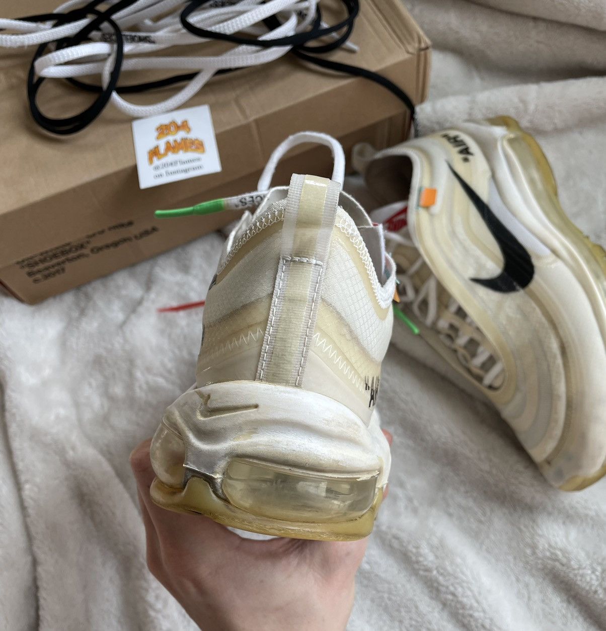 Nike × Off-White OFF-WHITE x Air Max 97 OG The Ten 2017 Size US 9 / EU 42 - 3 Thumbnail