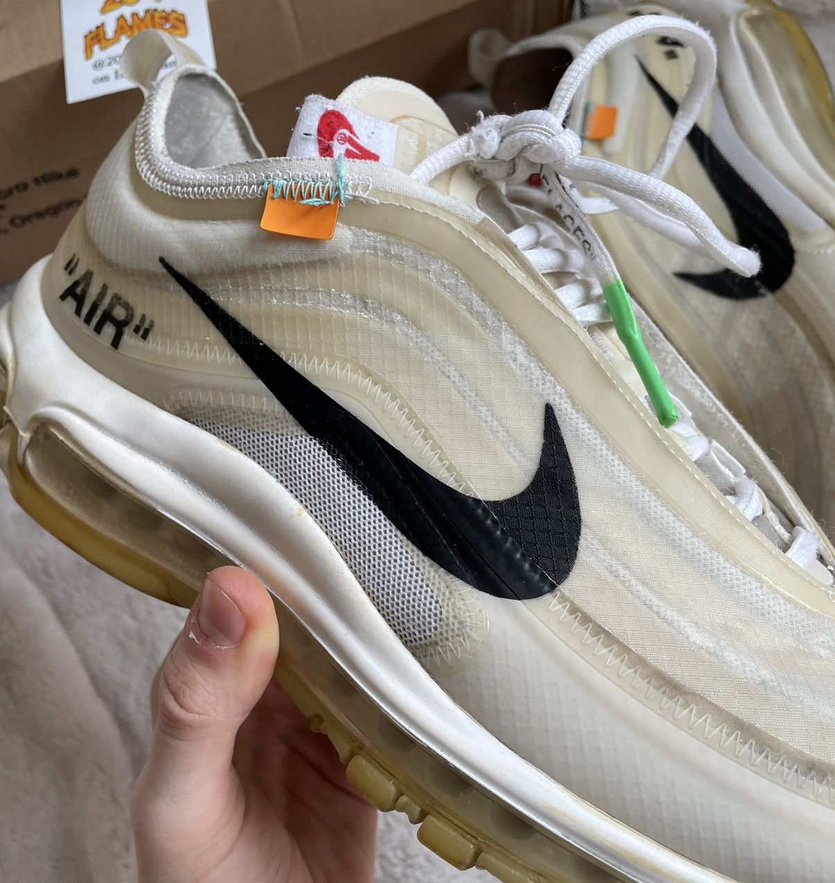 Nike × Off-White OFF-WHITE x Air Max 97 OG The Ten 2017 Size US 9 / EU 42 - 4 Thumbnail