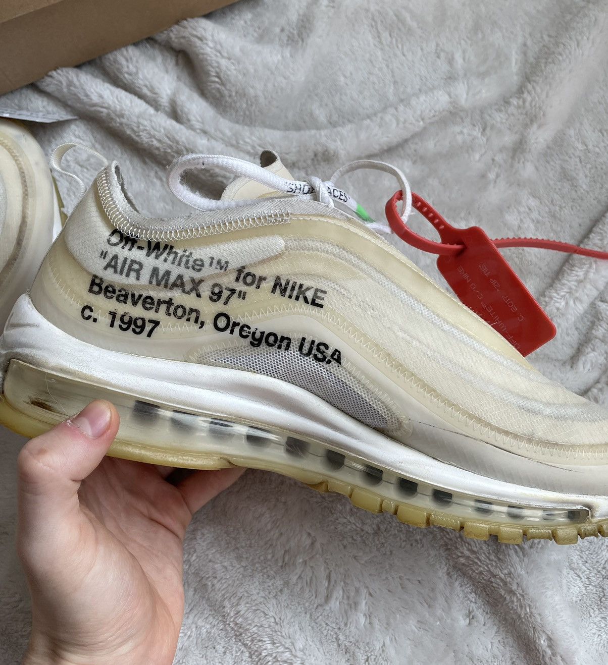 Nike × Off-White OFF-WHITE x Air Max 97 OG The Ten 2017 Size US 9 / EU 42 - 8 Thumbnail