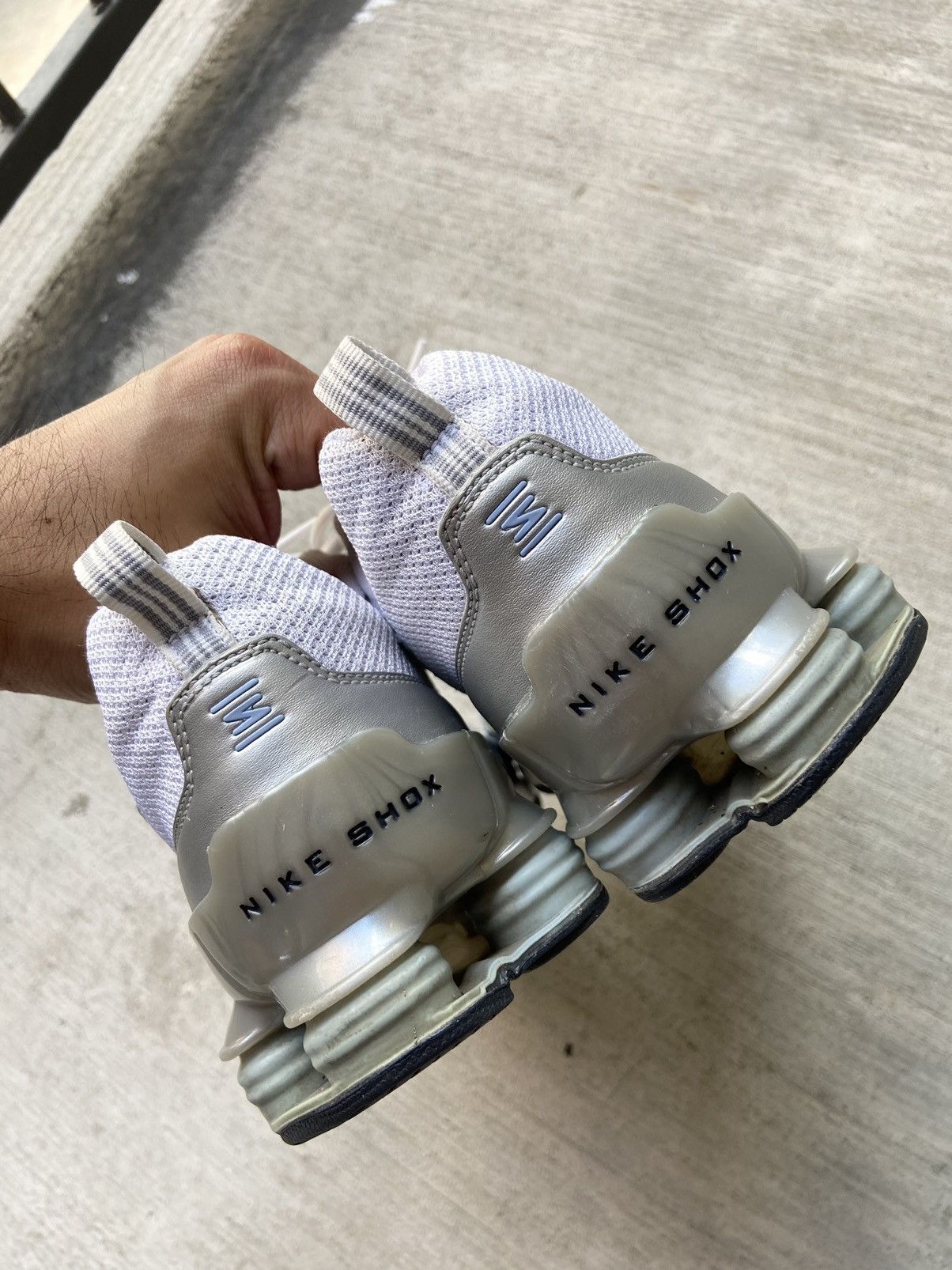 Nike × Vintage Vintage 2006 Nike Shox White Blue Yellow Sneakers Shoes Y2K Size US 8.5 / EU 41-42 - 3 Thumbnail